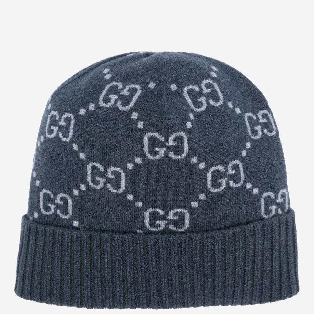 Beanie in jacquard di cashmere GG