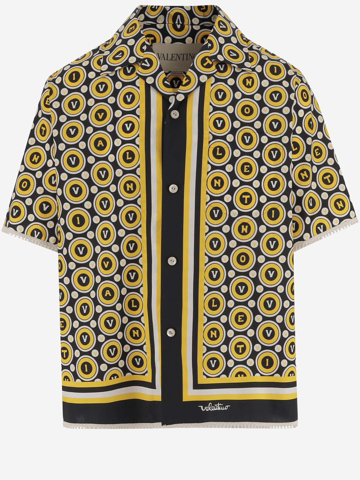 CAMICIA DA BOWLING IN COTONE CON STAMPA BULLES ROYALES