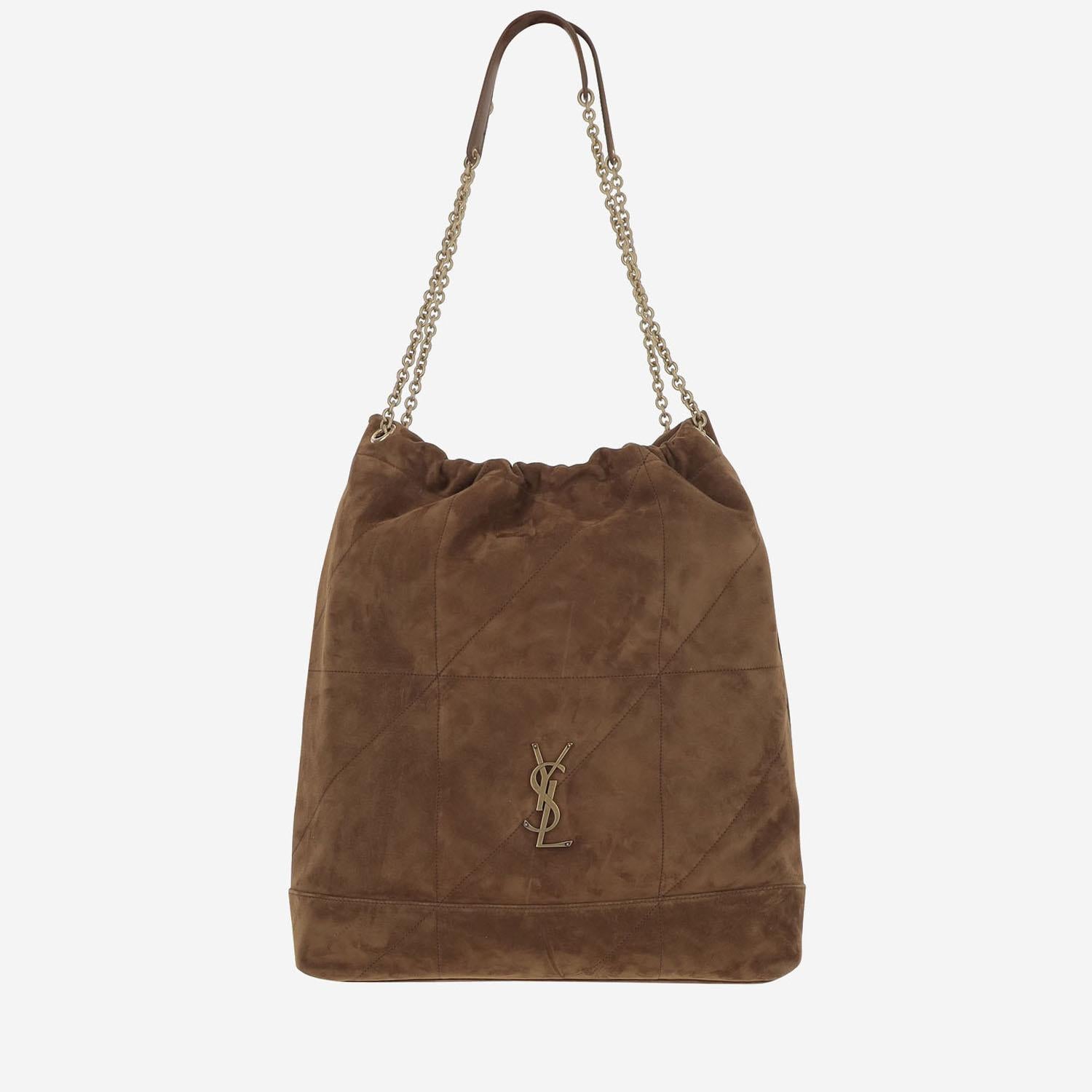 BORSA POCHON JAMIE GRANDE IN PELLE SCAMOSCIATA