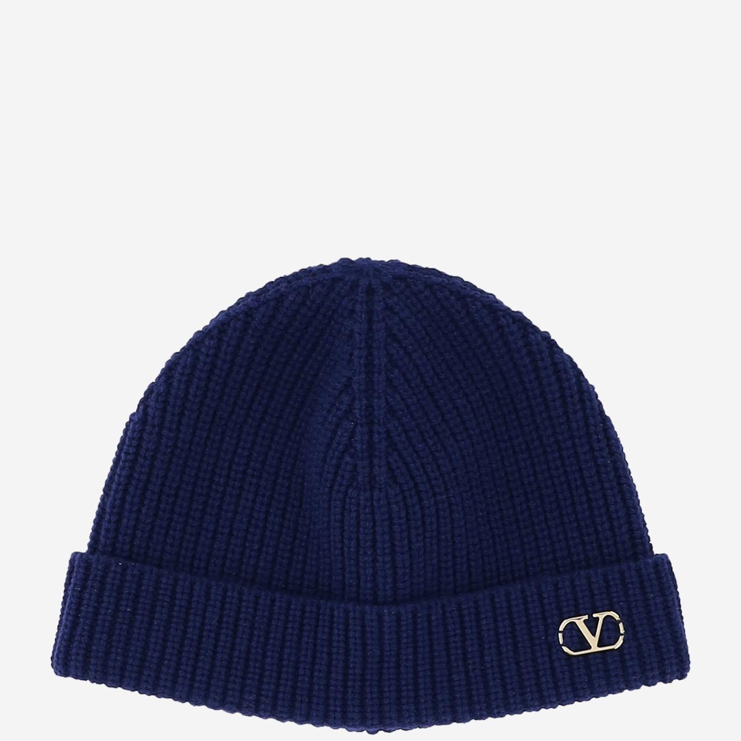 BEANIE KNITTED VLOGO SIGNATURE IN CASHEMERE