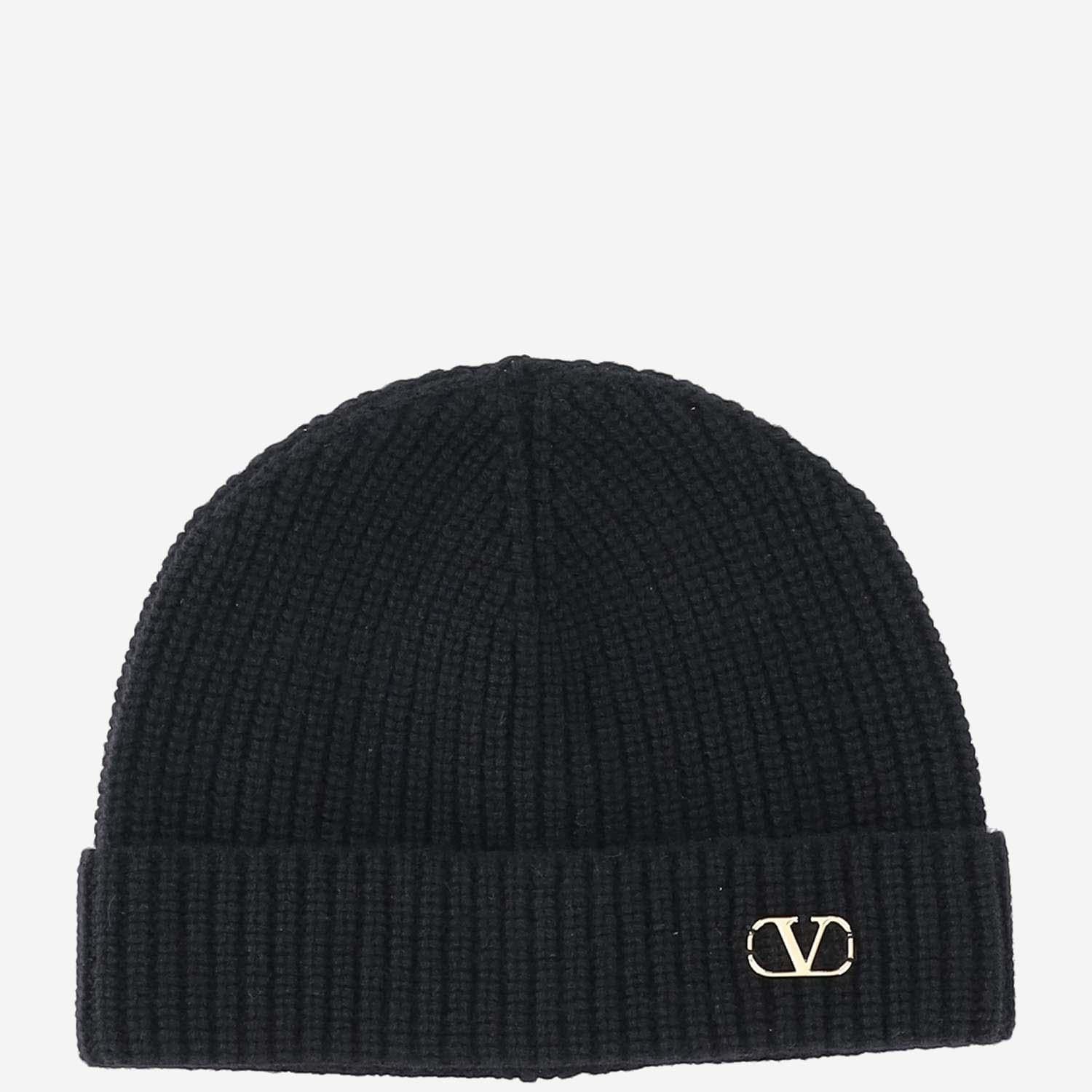 BEANIE IN LANA CON LOGO
