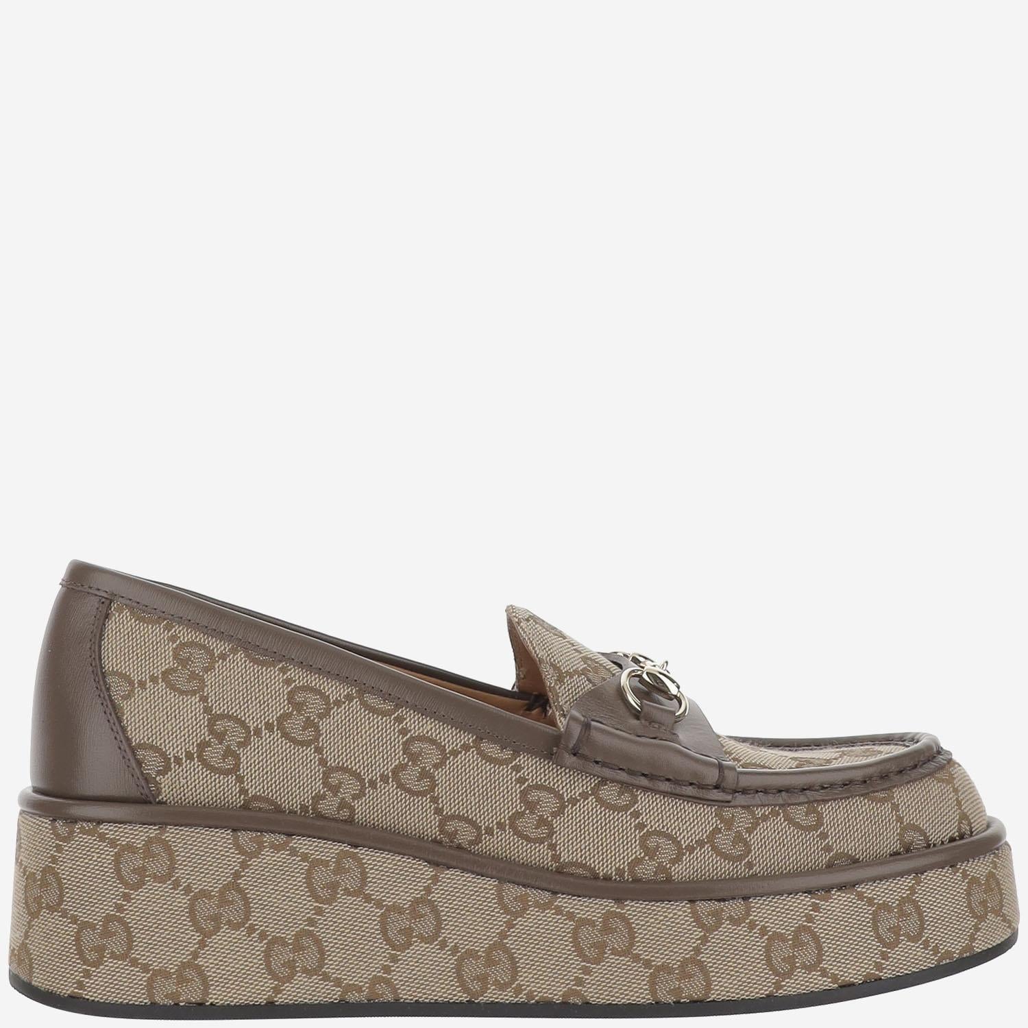 Mocassini con zeppa Horsebit