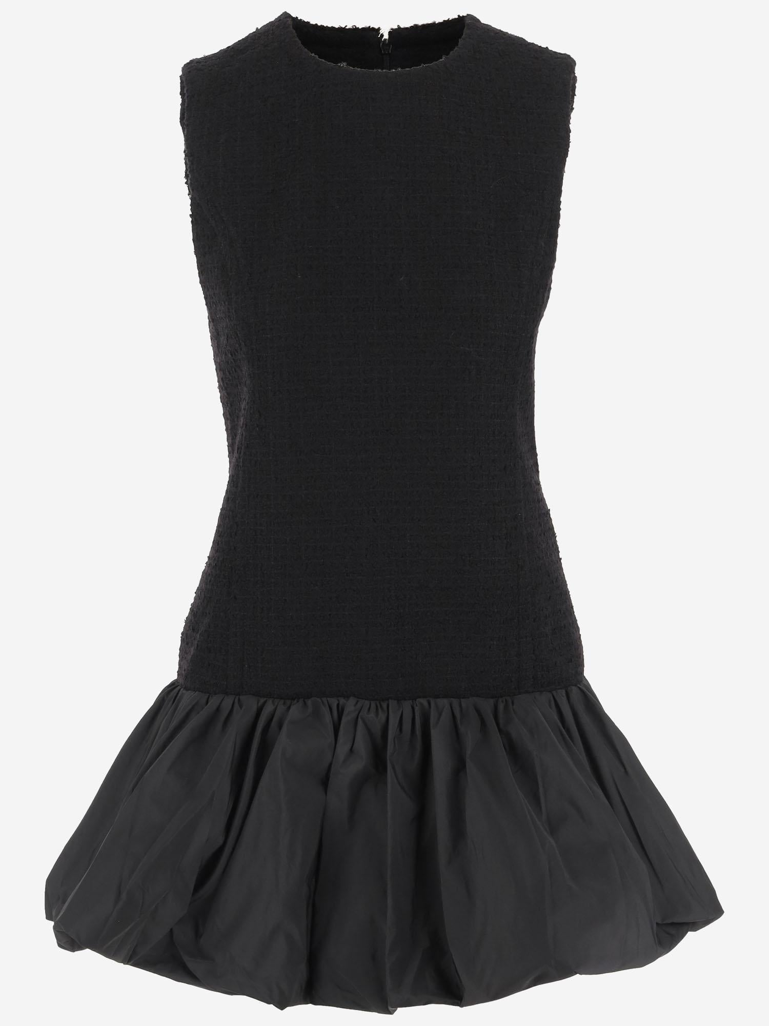 ABITO CON ROUCHE IN MISTO LANA