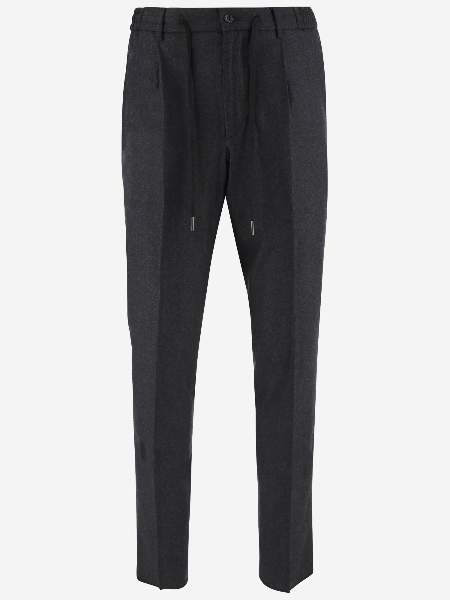 Pantaloni in lana stretch