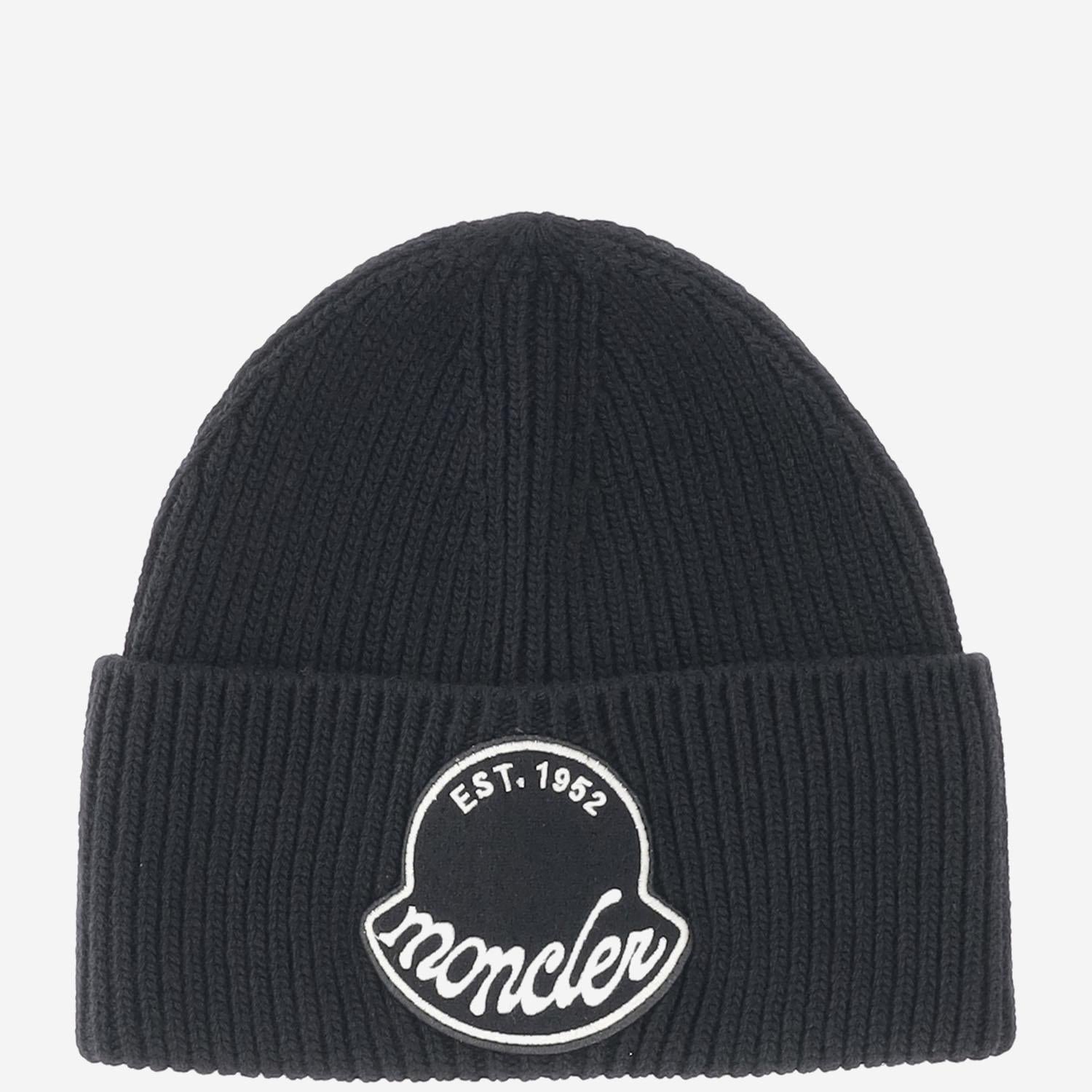 BEANIE IN LANA CON LOGO