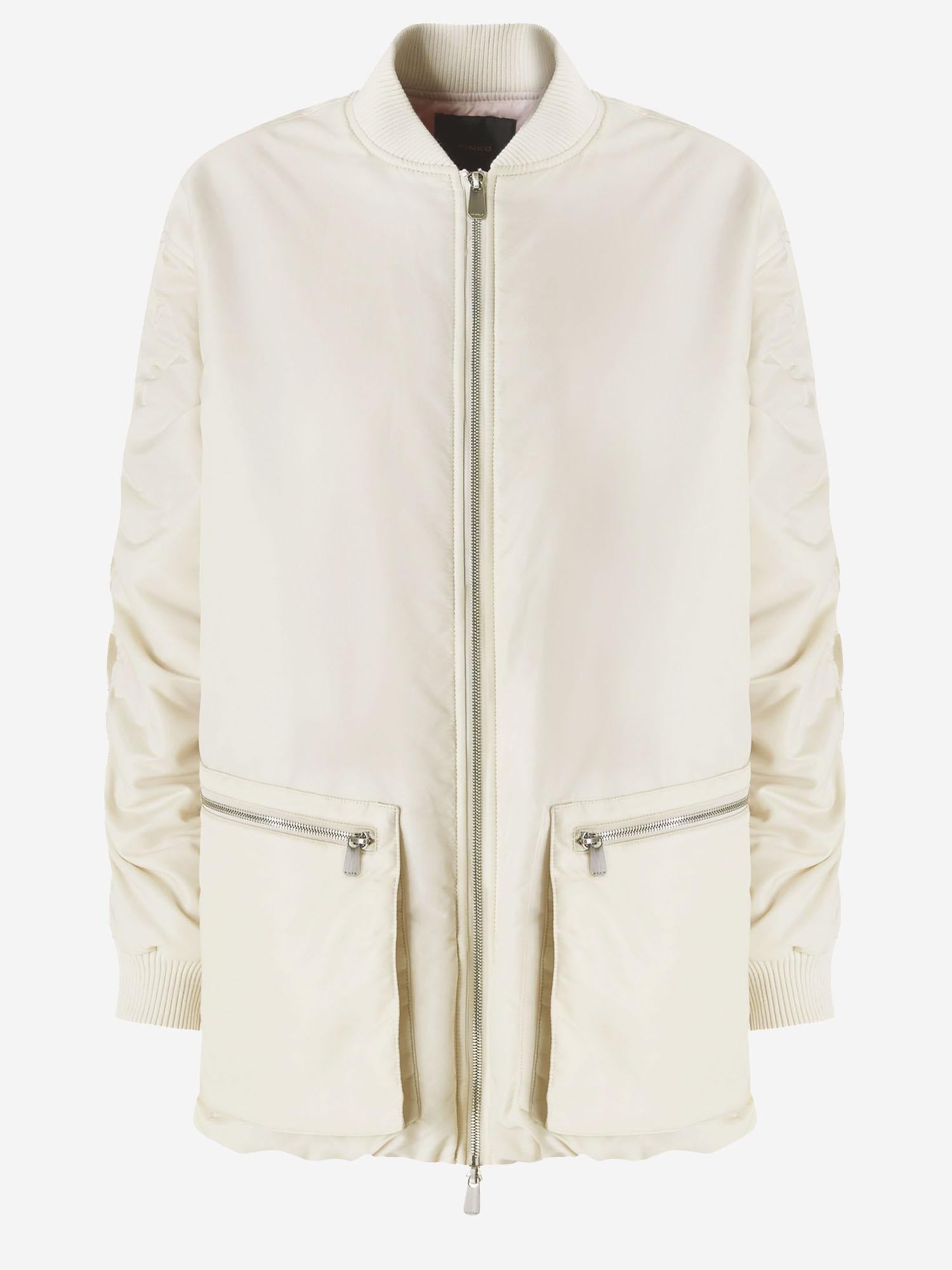 Bomber lungo in raso tecnico