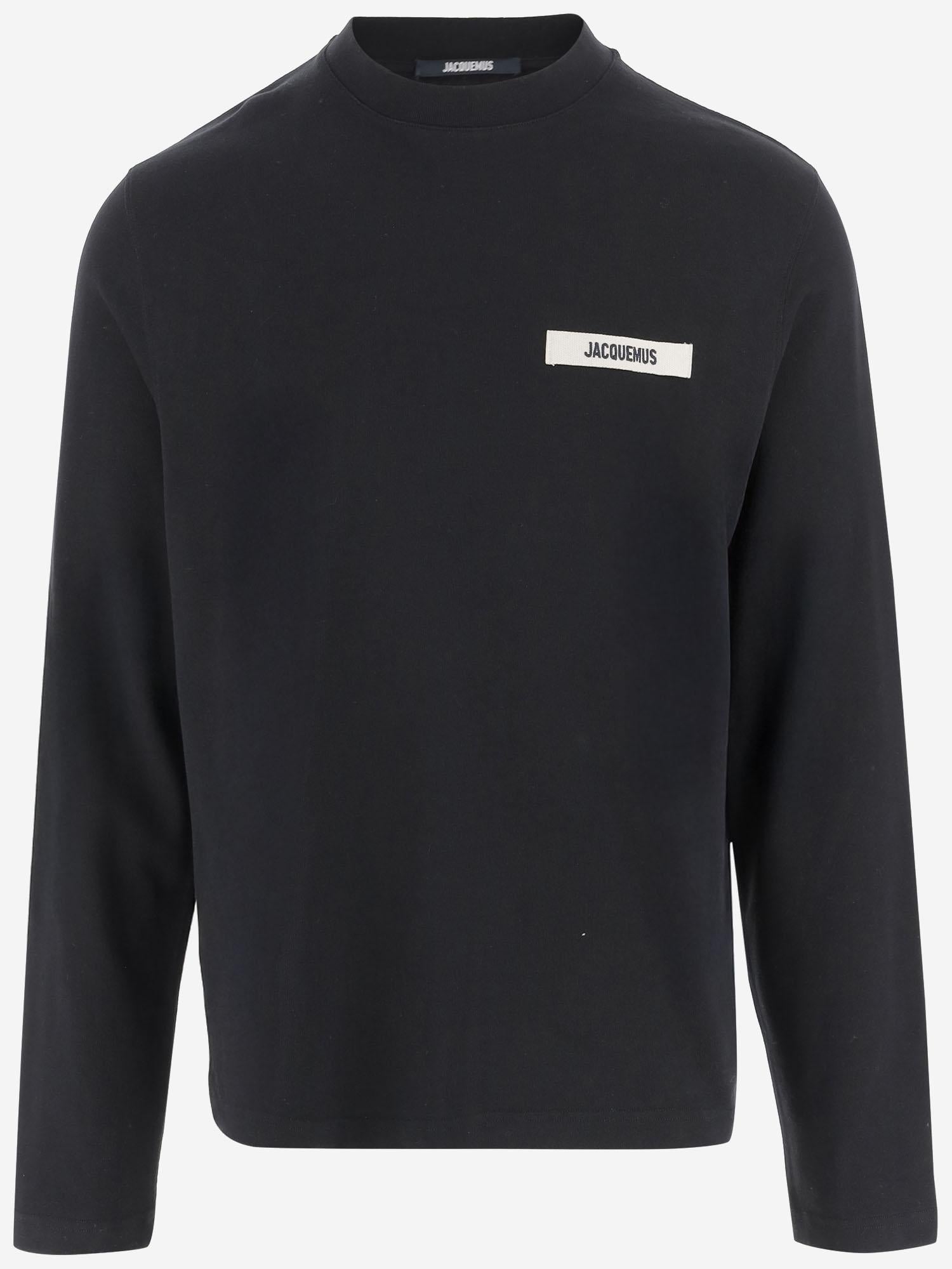 T-SHIRT A MANICHE LUNGHE CON LOGO