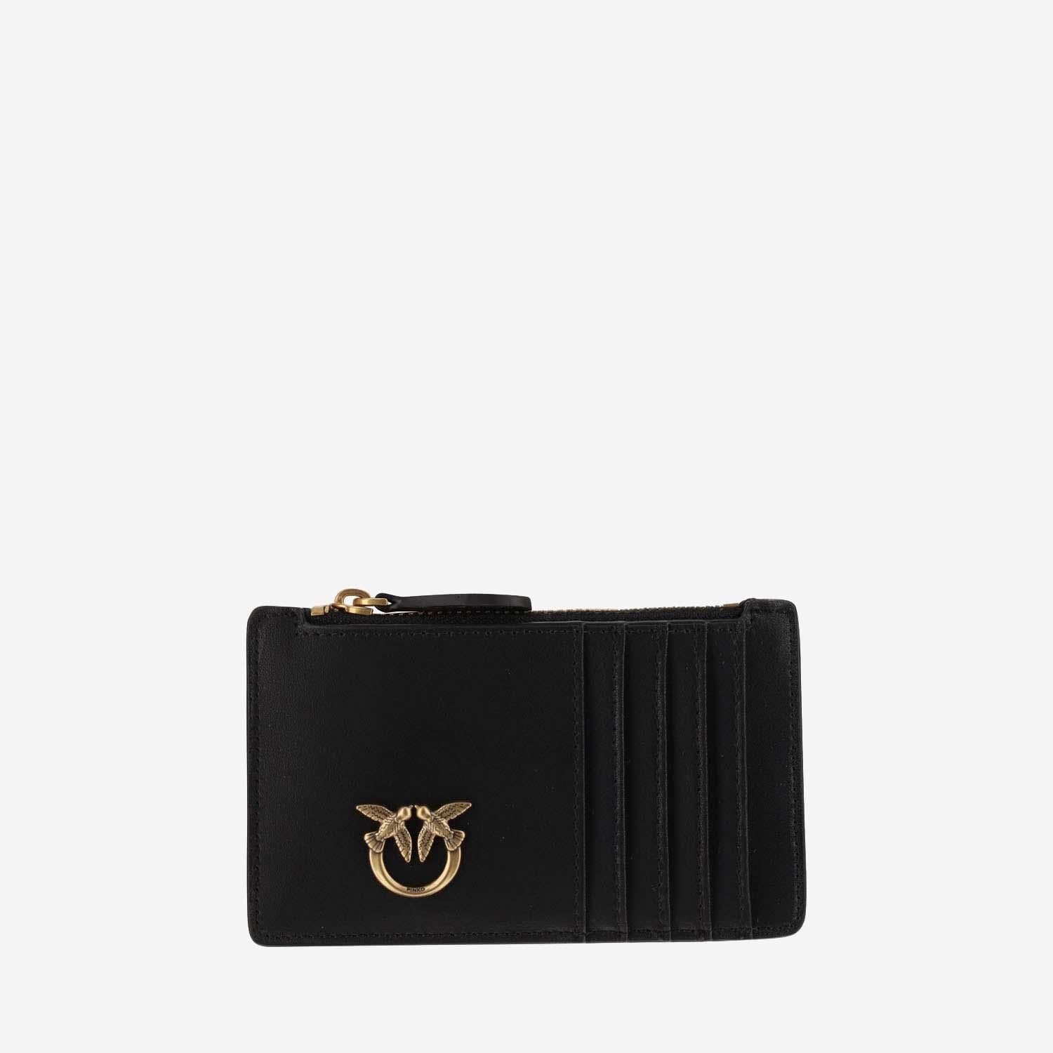 PORTA CARTE LOVE BIRDS IN PELLE