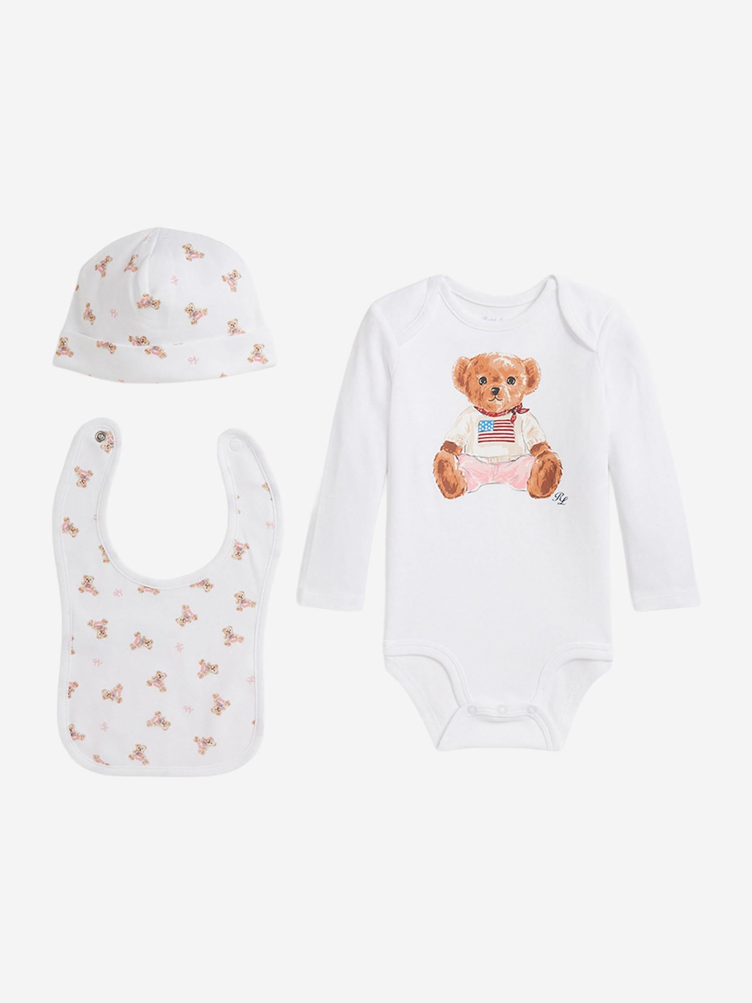 SET REGALO POLO BEAR TRE PEZZI IN COTONE