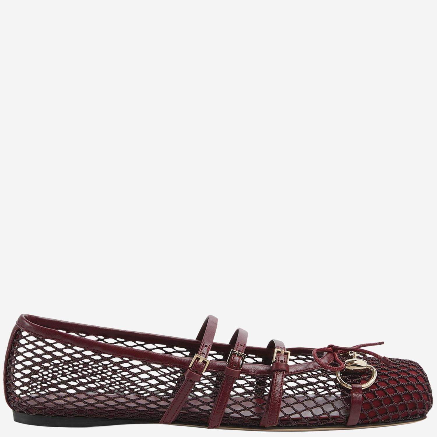 Ballerine in rete con morsetto