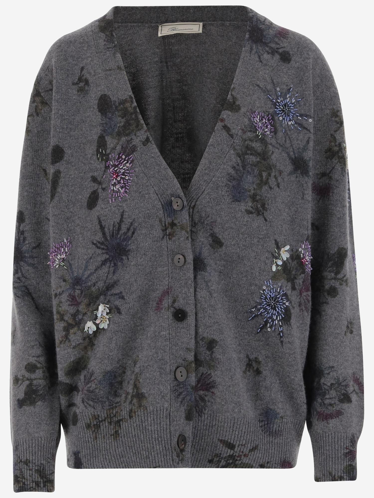 CARDIGAN IN MISTO LANA CON STRASS