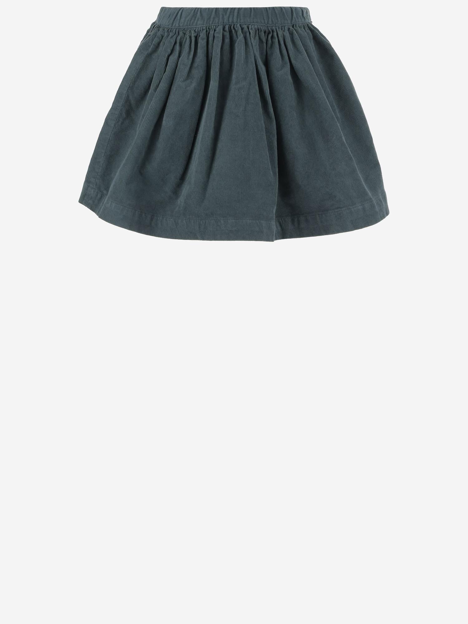 GONNA IN VELLUTO DI COTONE STRETCH