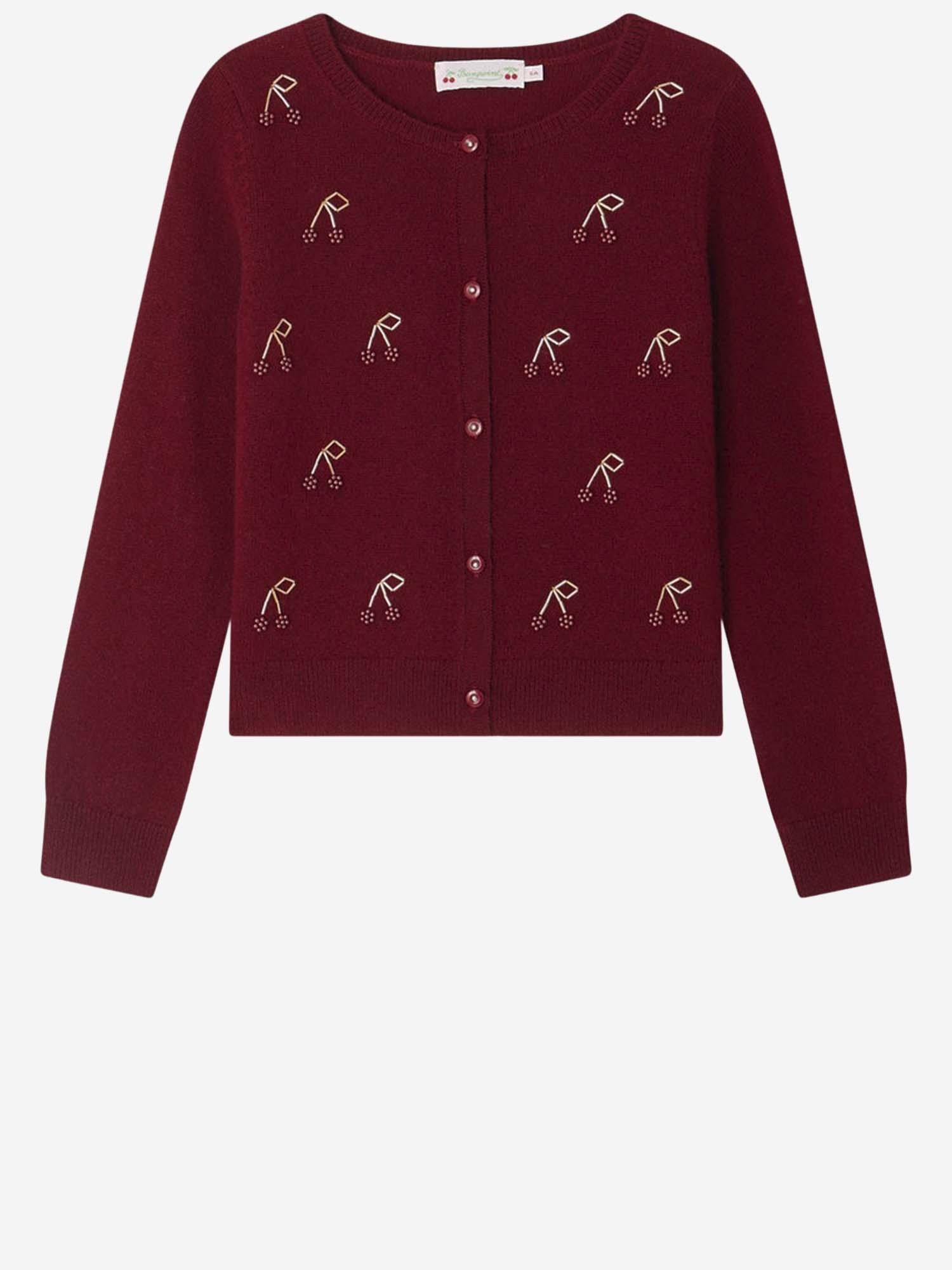 Cardigan Jonia in cashmere con perline