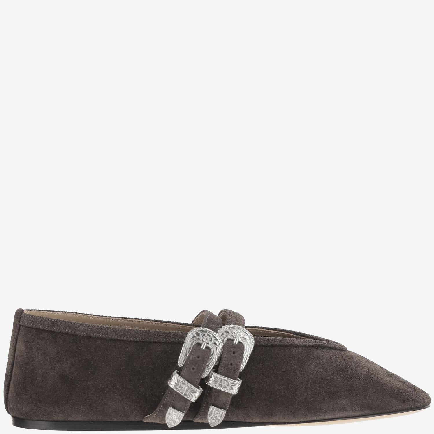 BALLERINE CLAUDIA IN PELLE SACAMOSCIATA