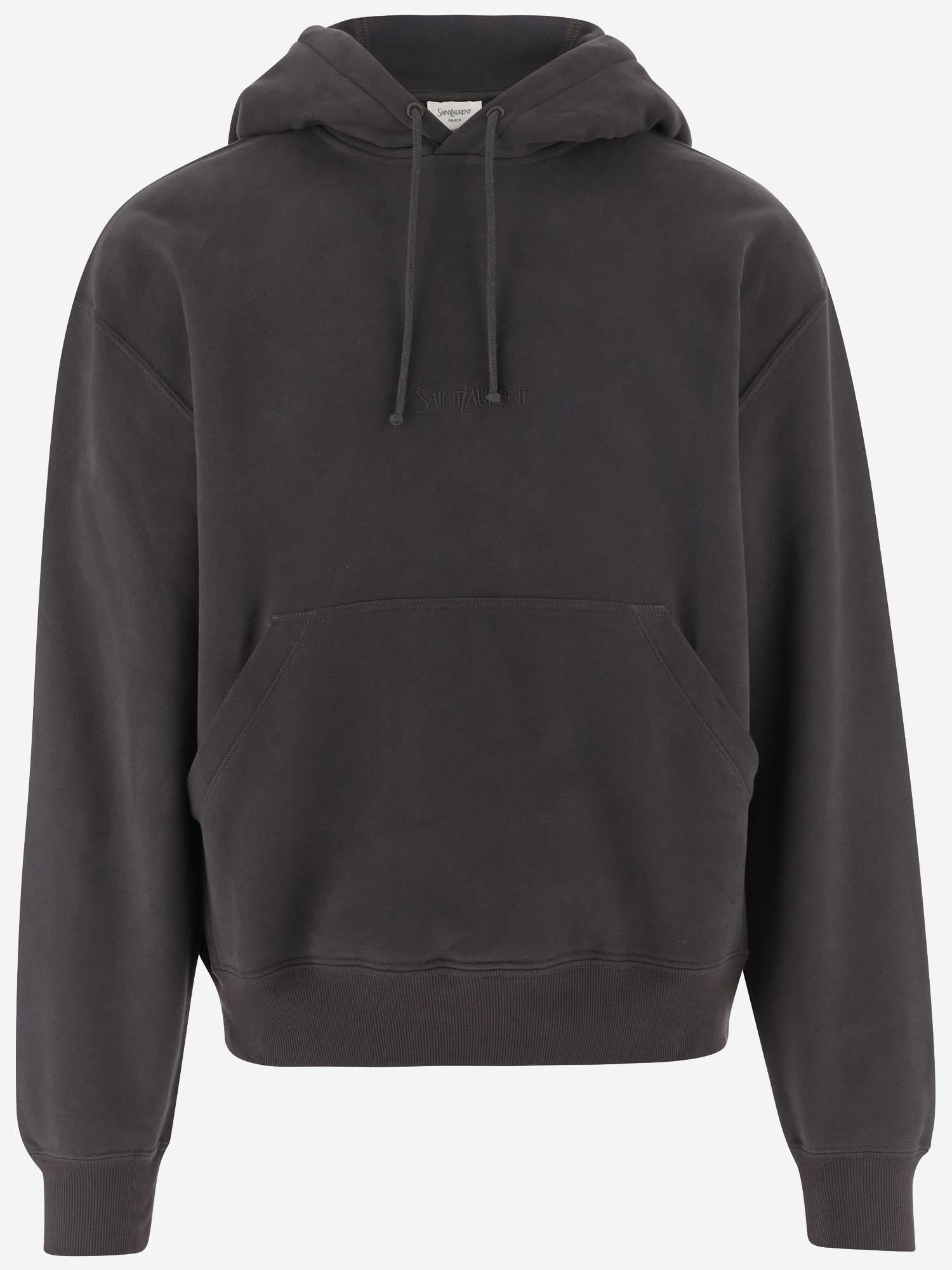 FELPA IN COTONE CON CAPPUCCIO