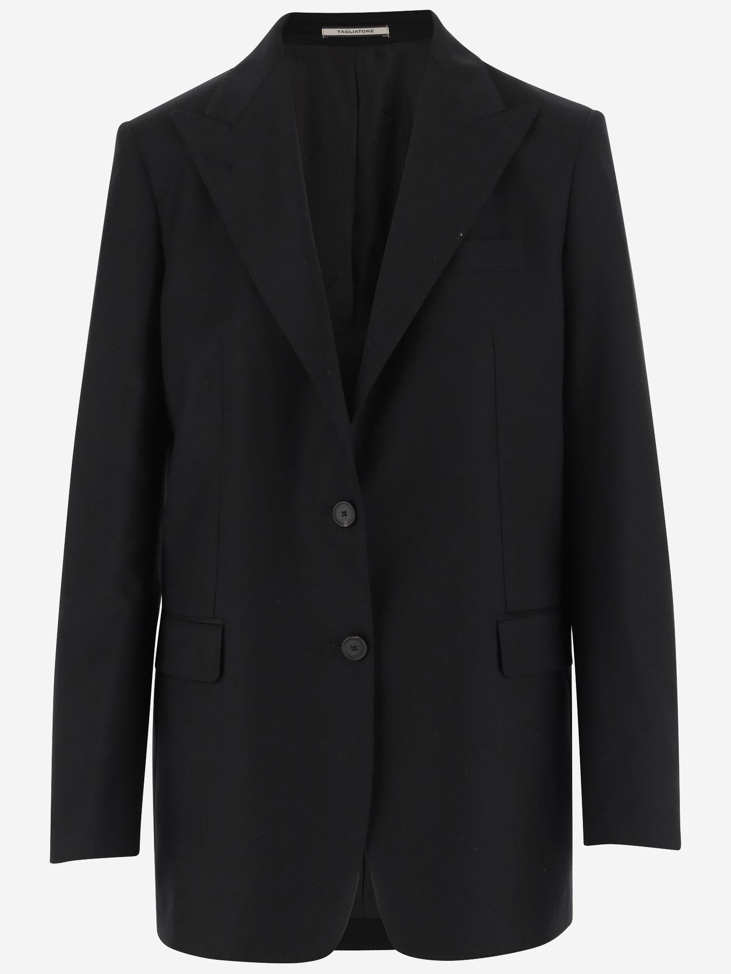 GIACCA MONOPETTO IN LANA E SETA