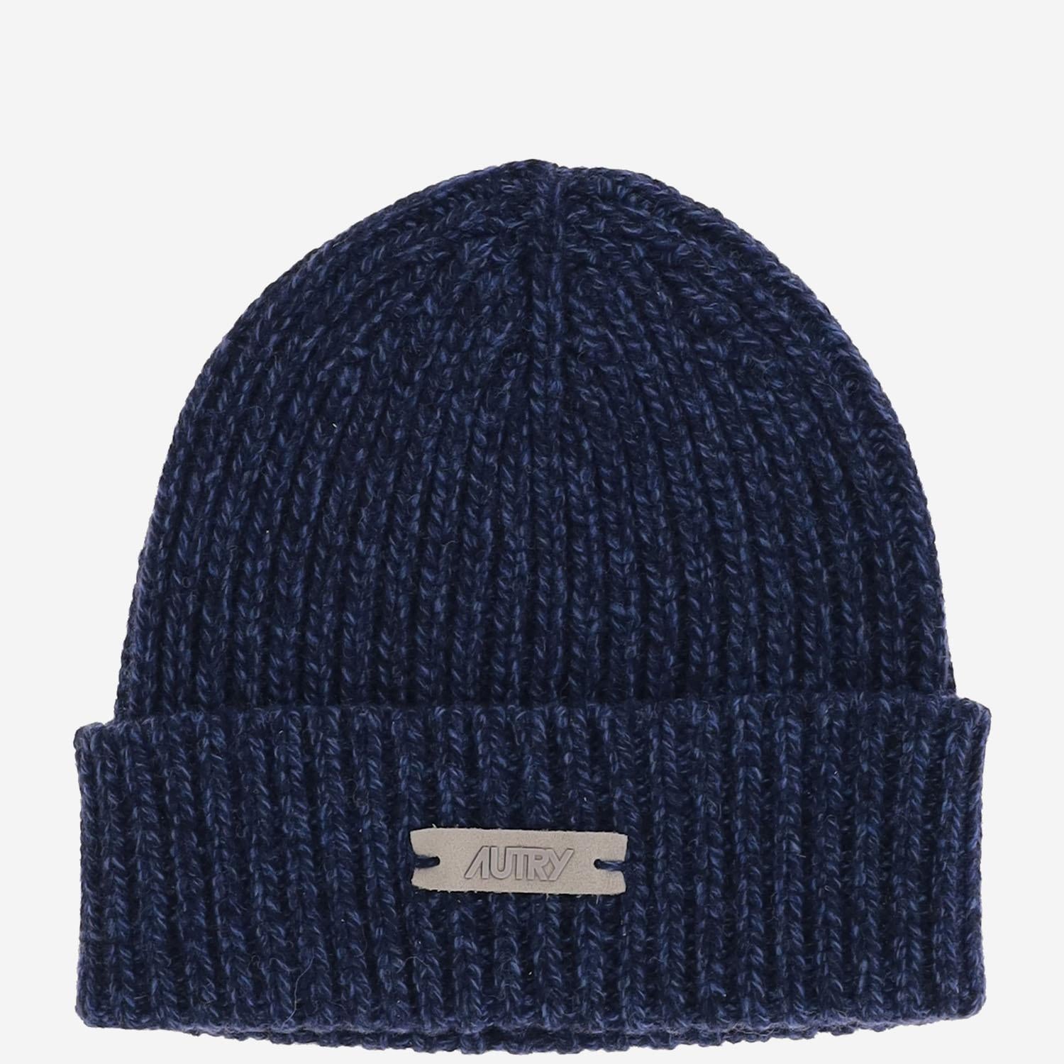 BEANIE IN LANA CON LOGO