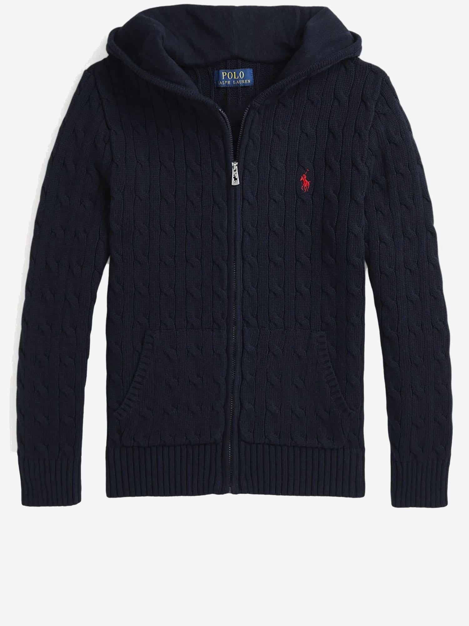 FELPA IN COTONE CON CAPPUCCIO