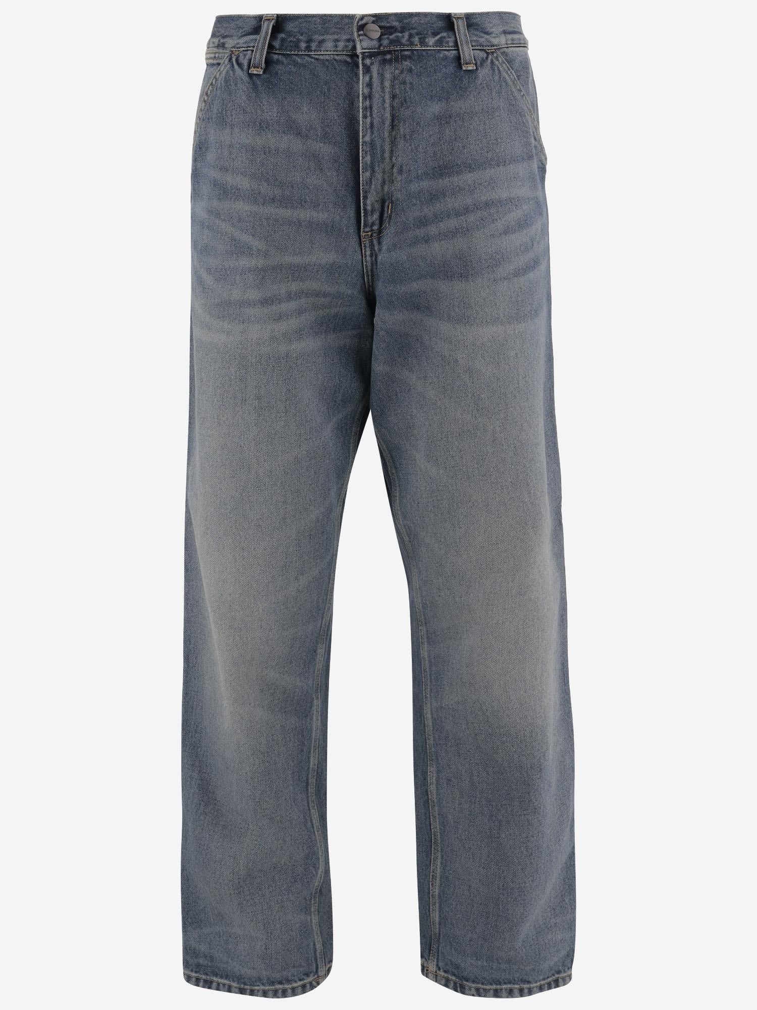 JEANS IN DENIM DI COTONE CON LOGO