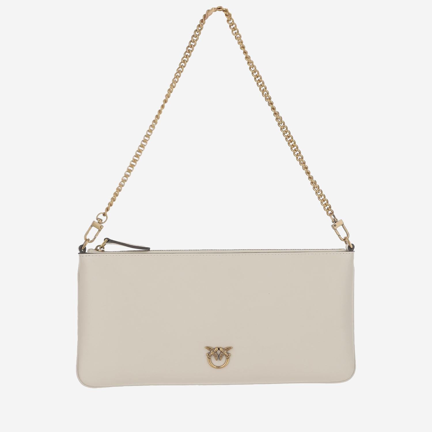 POCHETTE IN PELLE CON LOGO