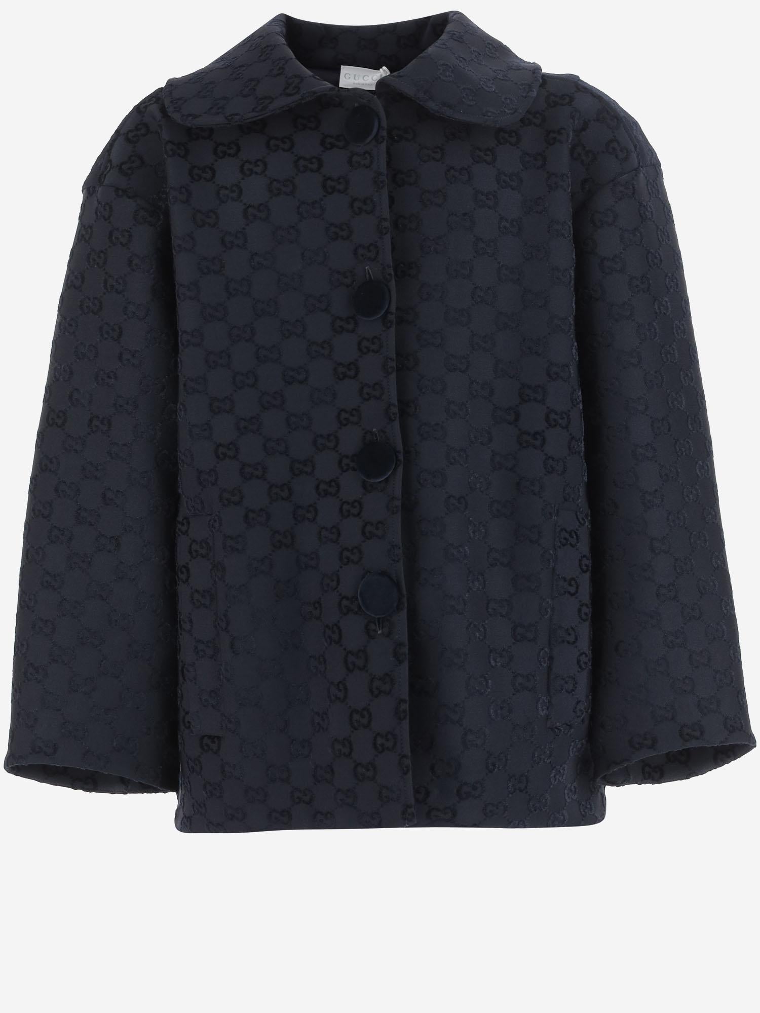 GIACCA IN VISCOSA STRETCH CON MOTIVO GG