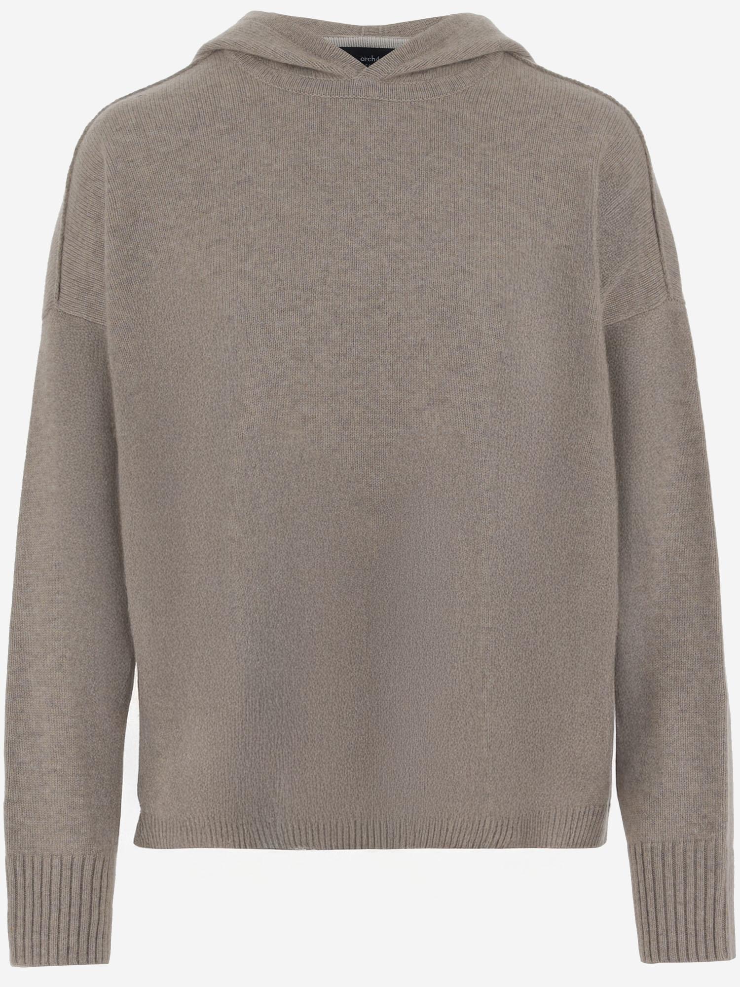 FELPA CON CAPPUCCIO IN CASHMERE