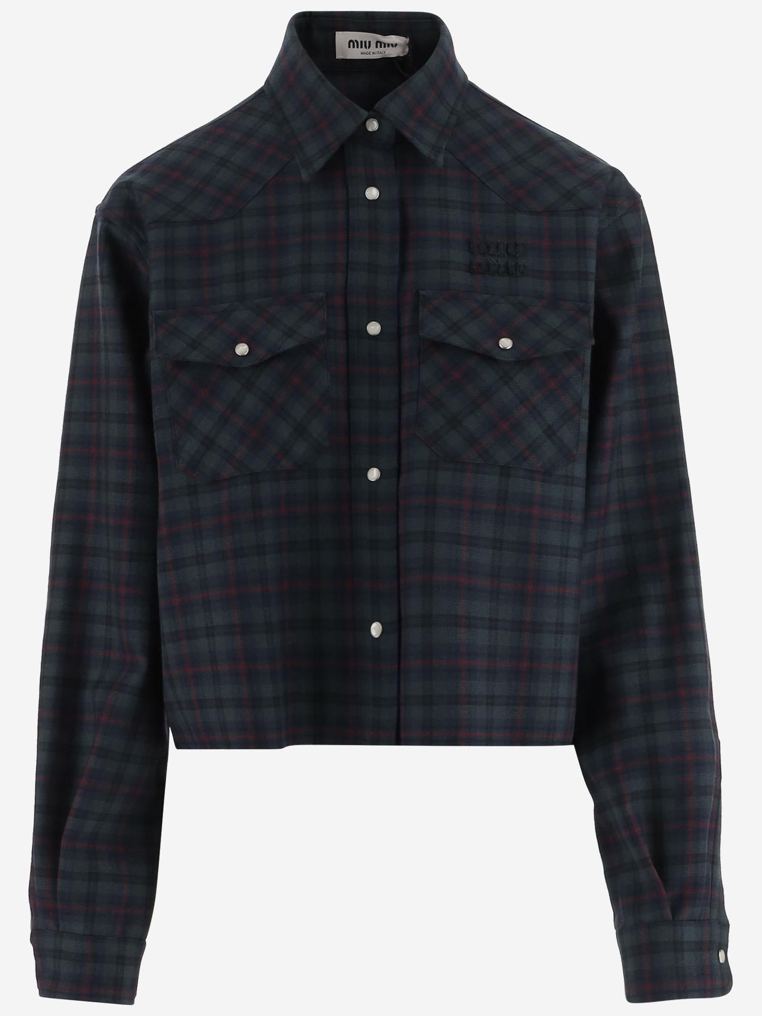 CAMICIA TARTAN IN LANA