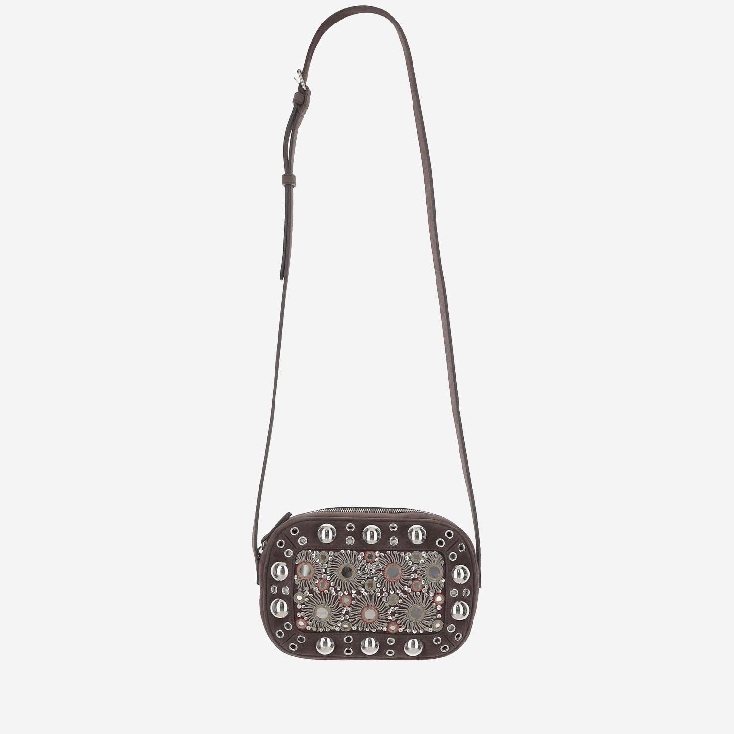 BORSA A TRACOLLA NELLCÔTE IN PELLE SCAMOSCIATA