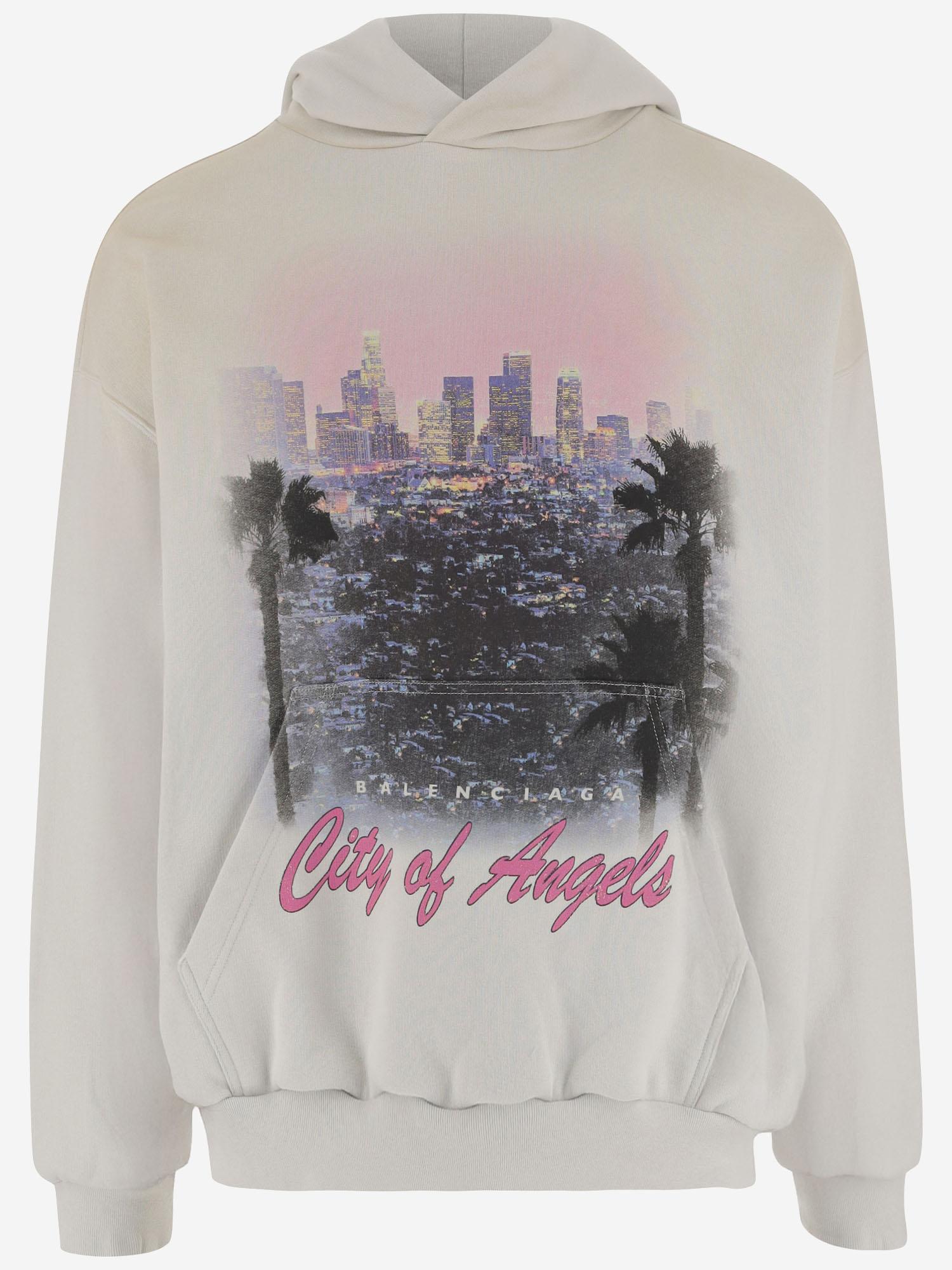 FELPA CITY OF ANGELS IN COTONE