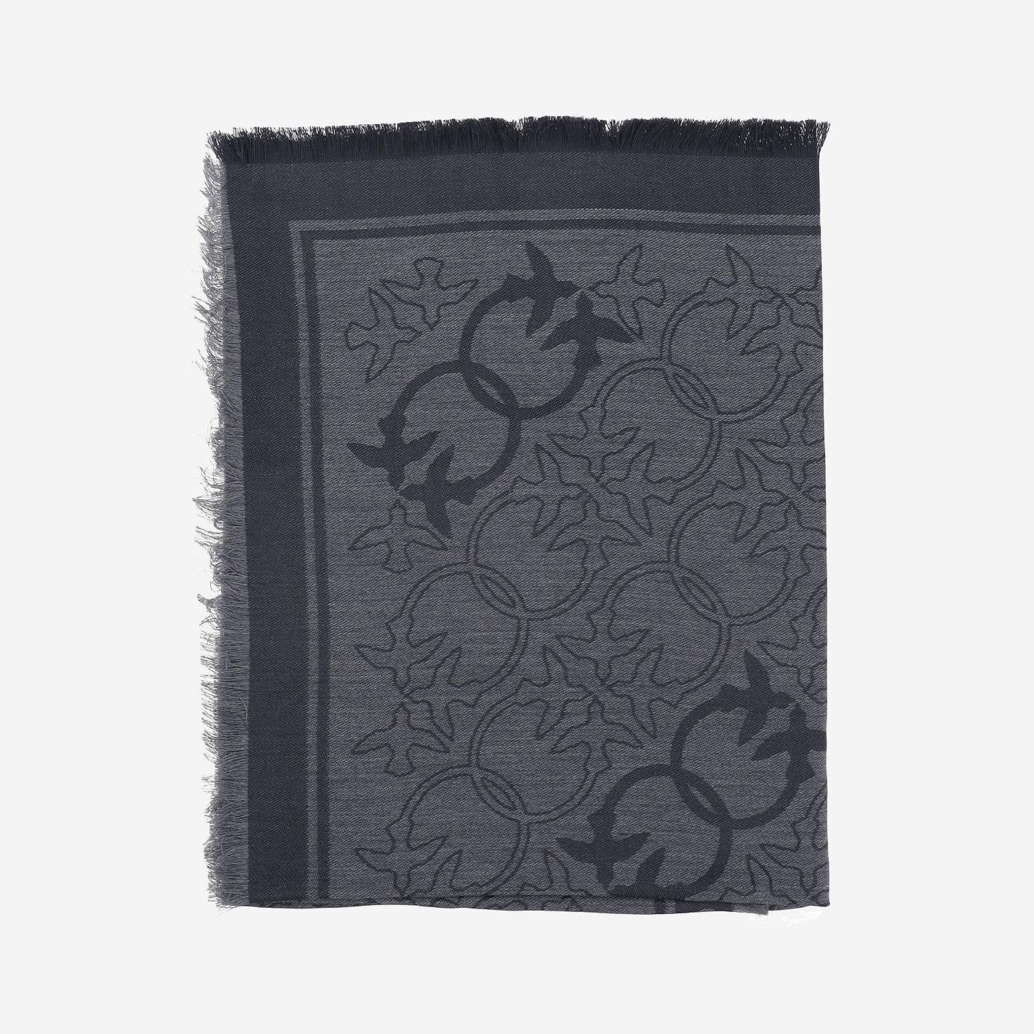 SCIARPA IN MISTO VISCOSA CON MOTIVO LOVE BIRDS