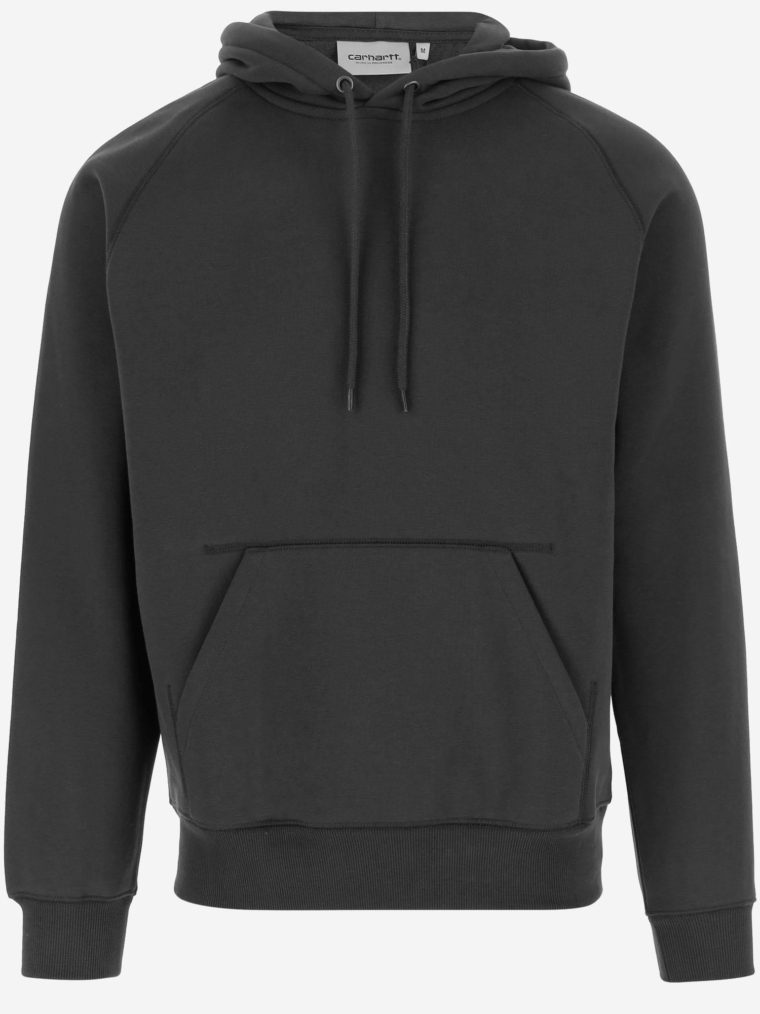 Felpa in cotone con cappuccio