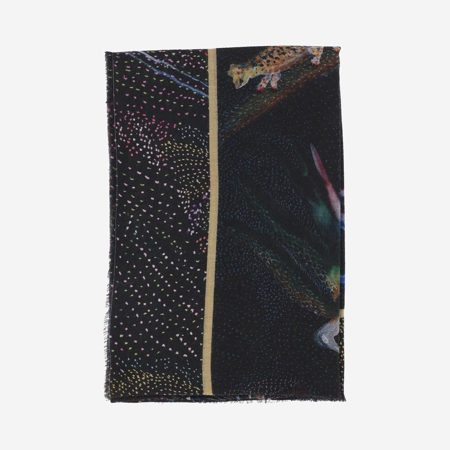 SCIARPA MONKEY IN LANA E CASHMERE