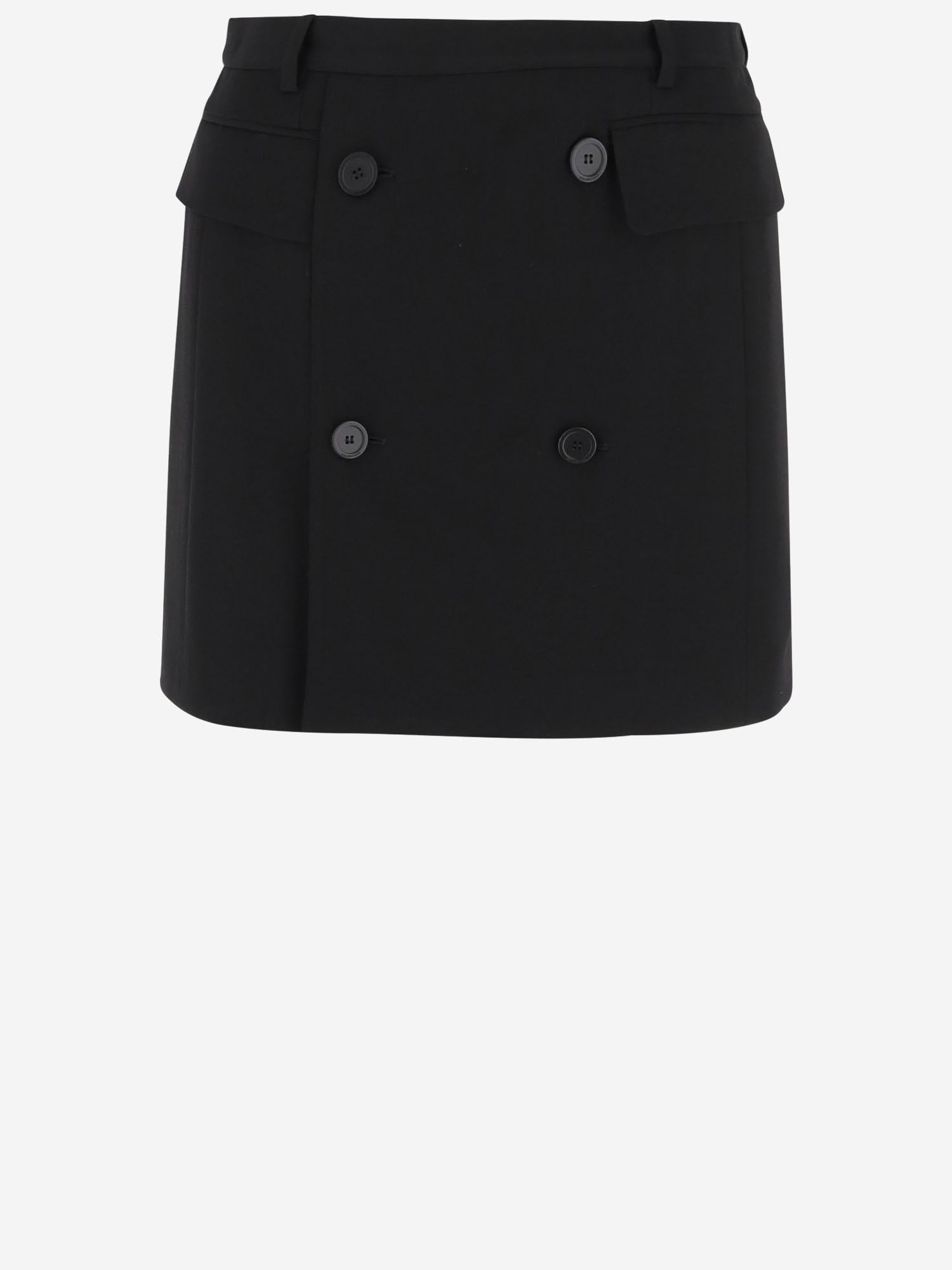 GONNA IN LANA E VISCOSA