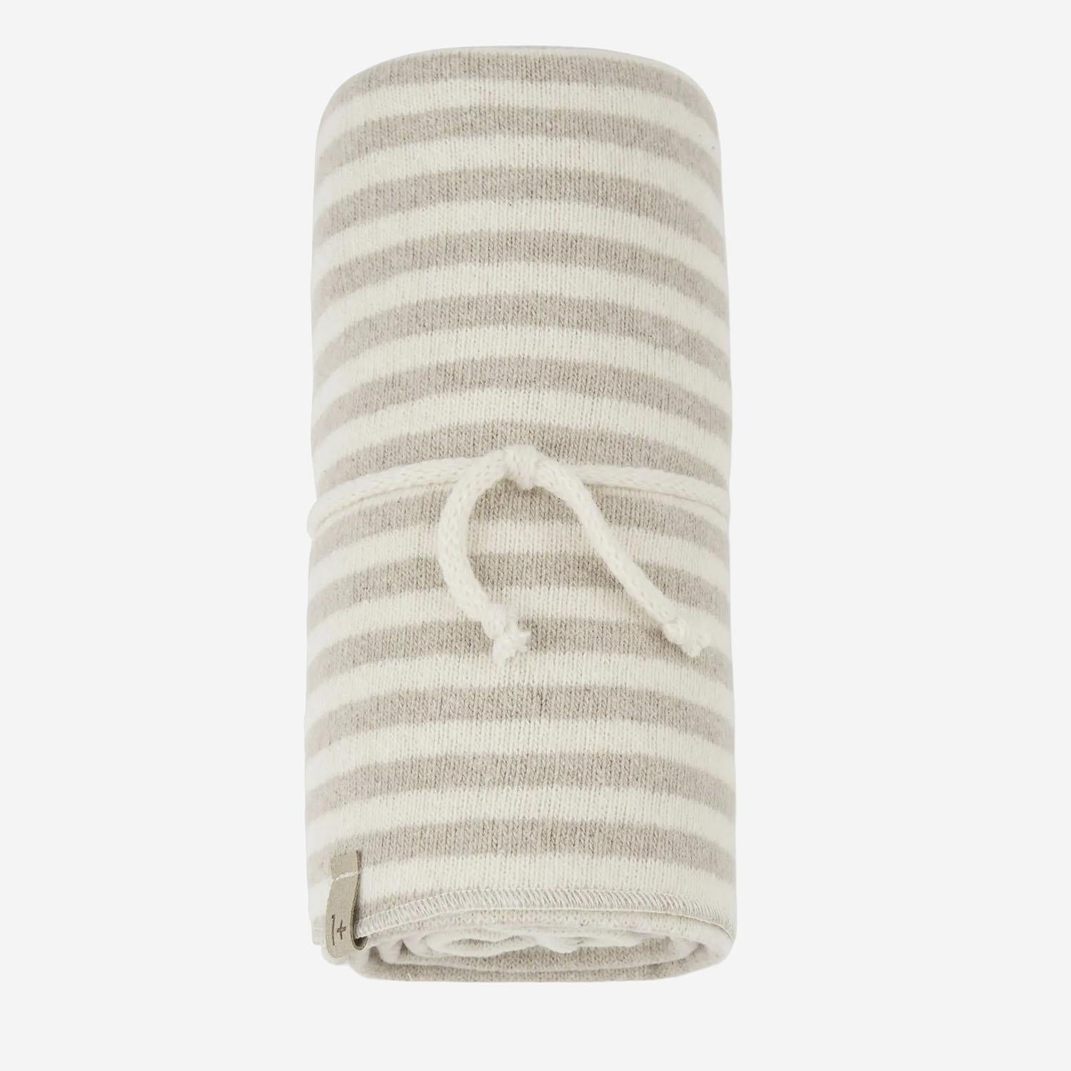 COPERTA JEANINE A RIGHE IN COTONE MISTO