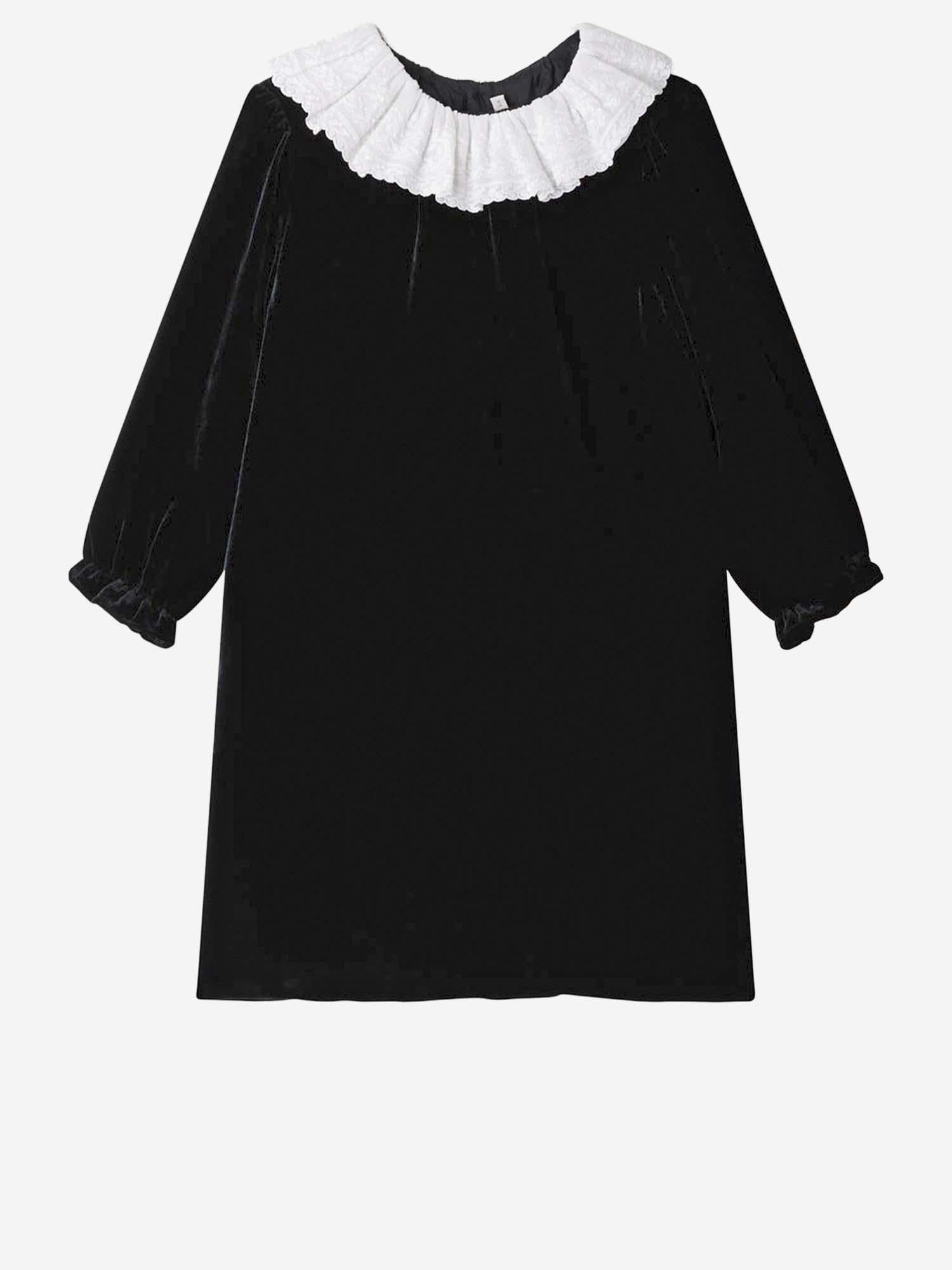 ABITO JAELYN IN VELLUTO DI SETA E VISCOSA