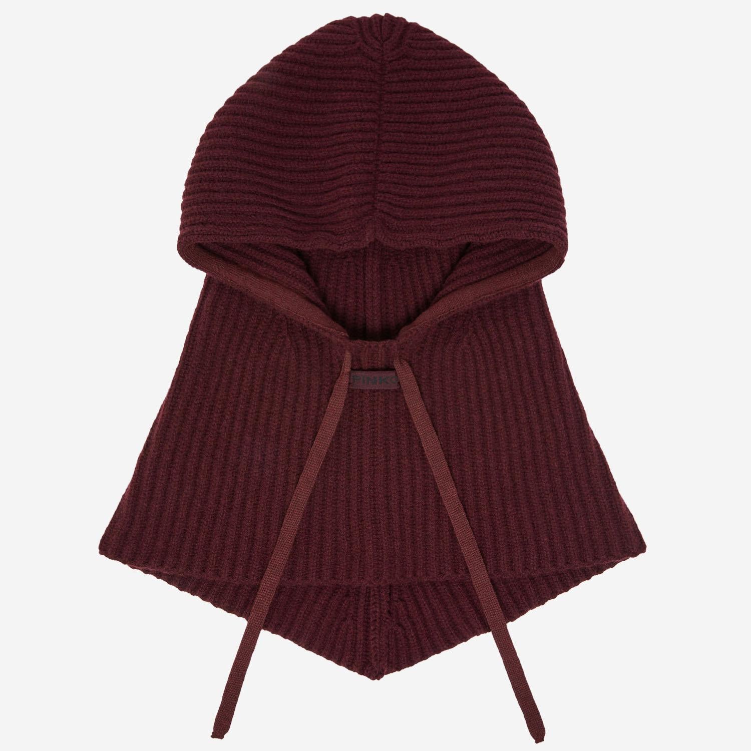 Balaclava a costine con coulisse