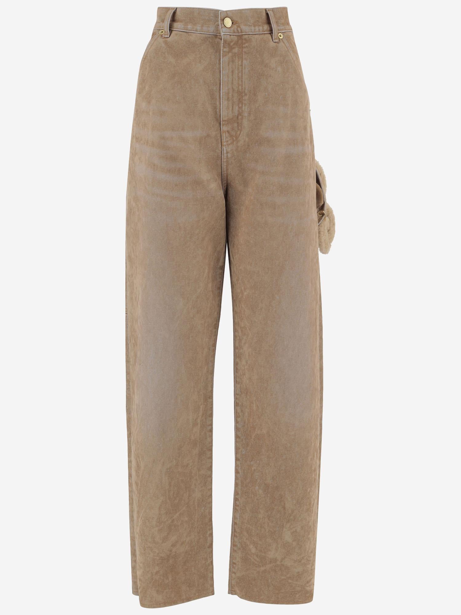 JEANS IN COTONE CON DECORAZIONE