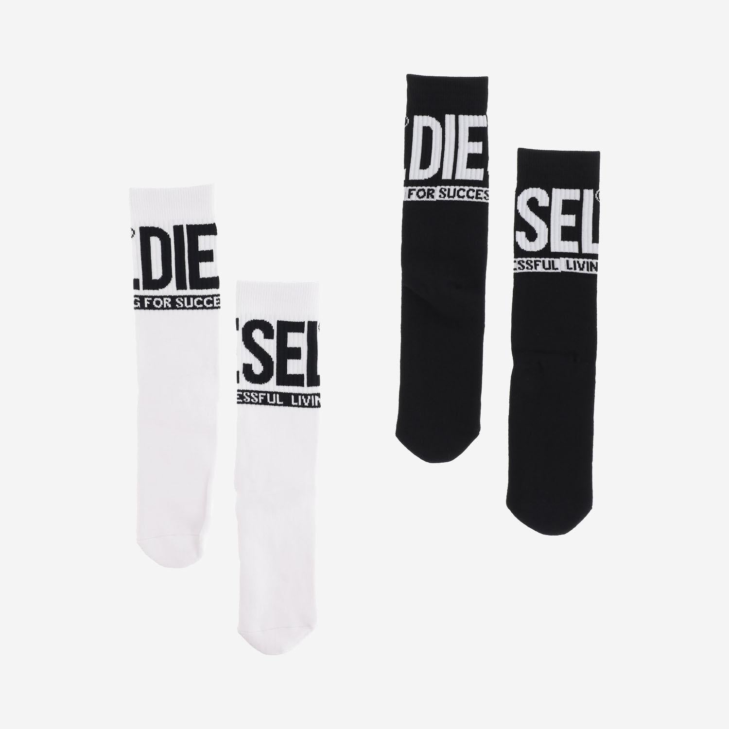 SET DI DUE PAIA DI CALZINI CON LOGO