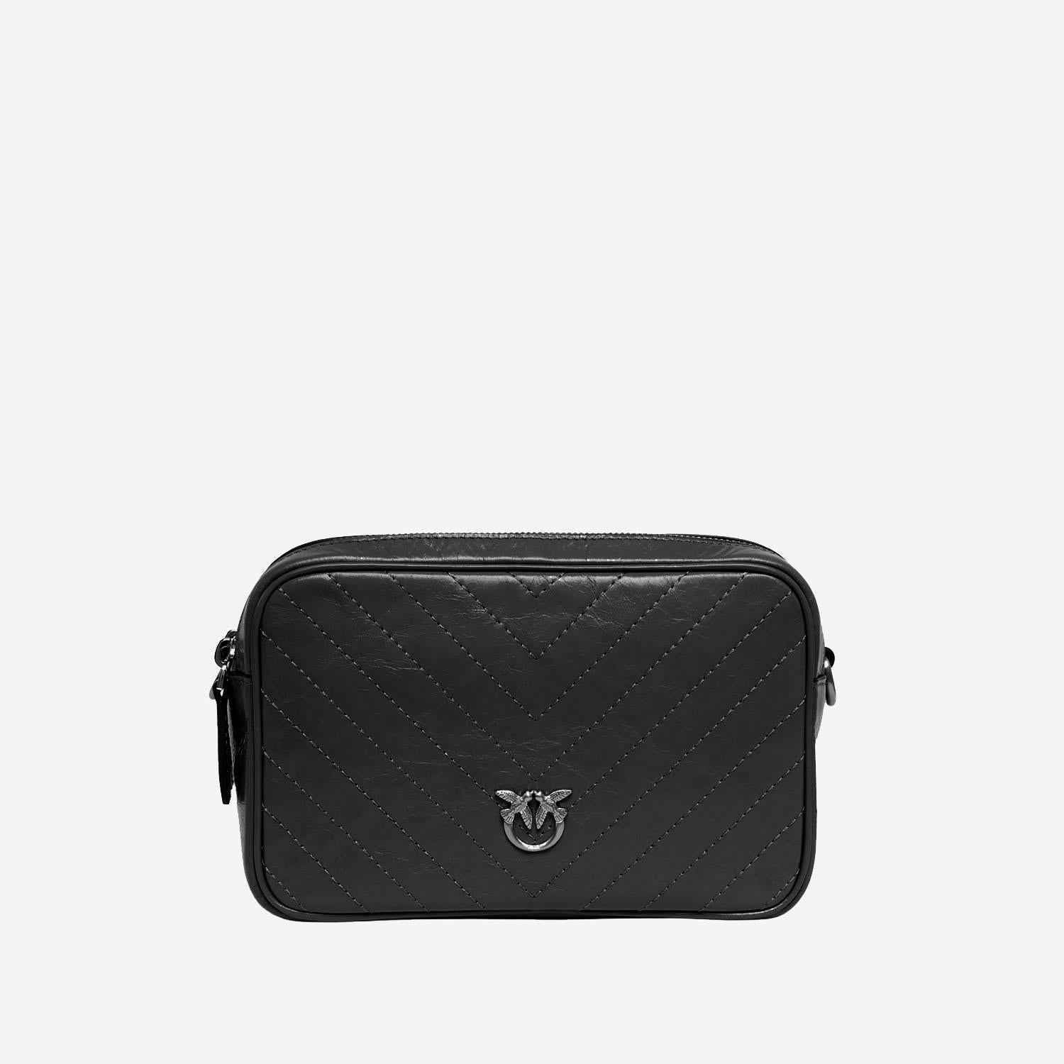 BORSA A TRACOLLA IN PELLE CHEVRON