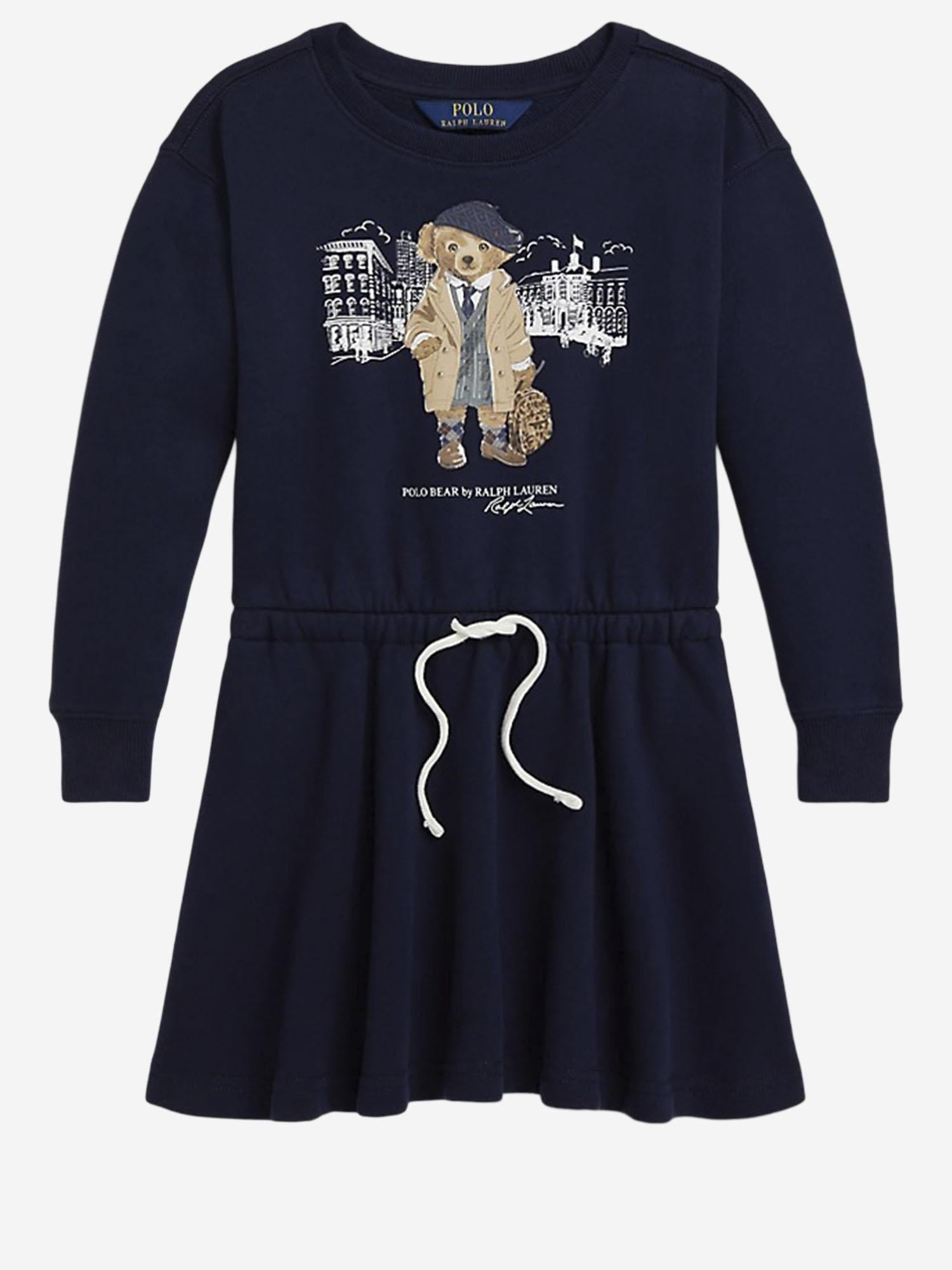 ABITO IN MISTO COTONE CON STAMPA POLO BEAR