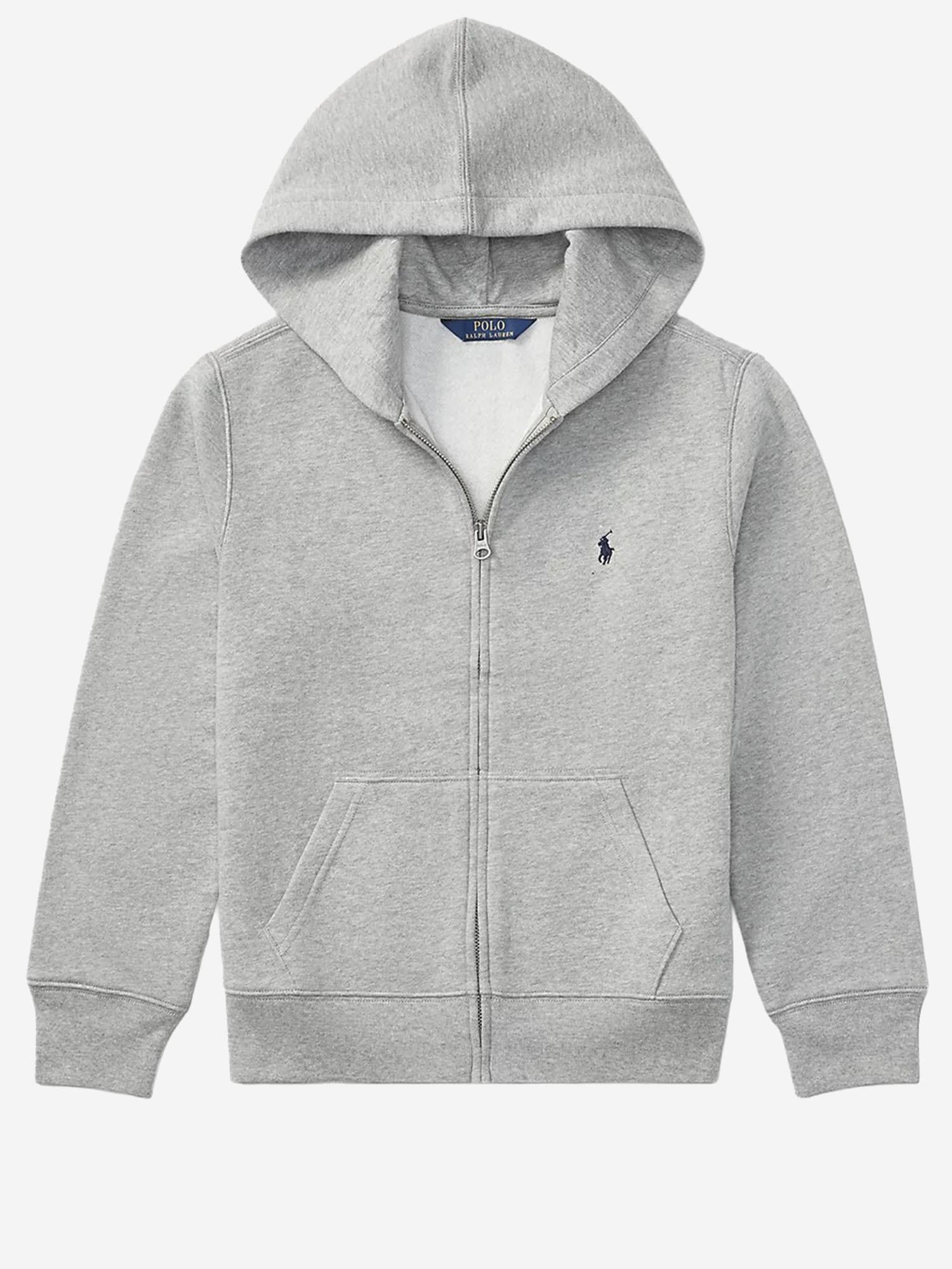 FELPA IN MISTO COTONE CON CAPPUCCIO