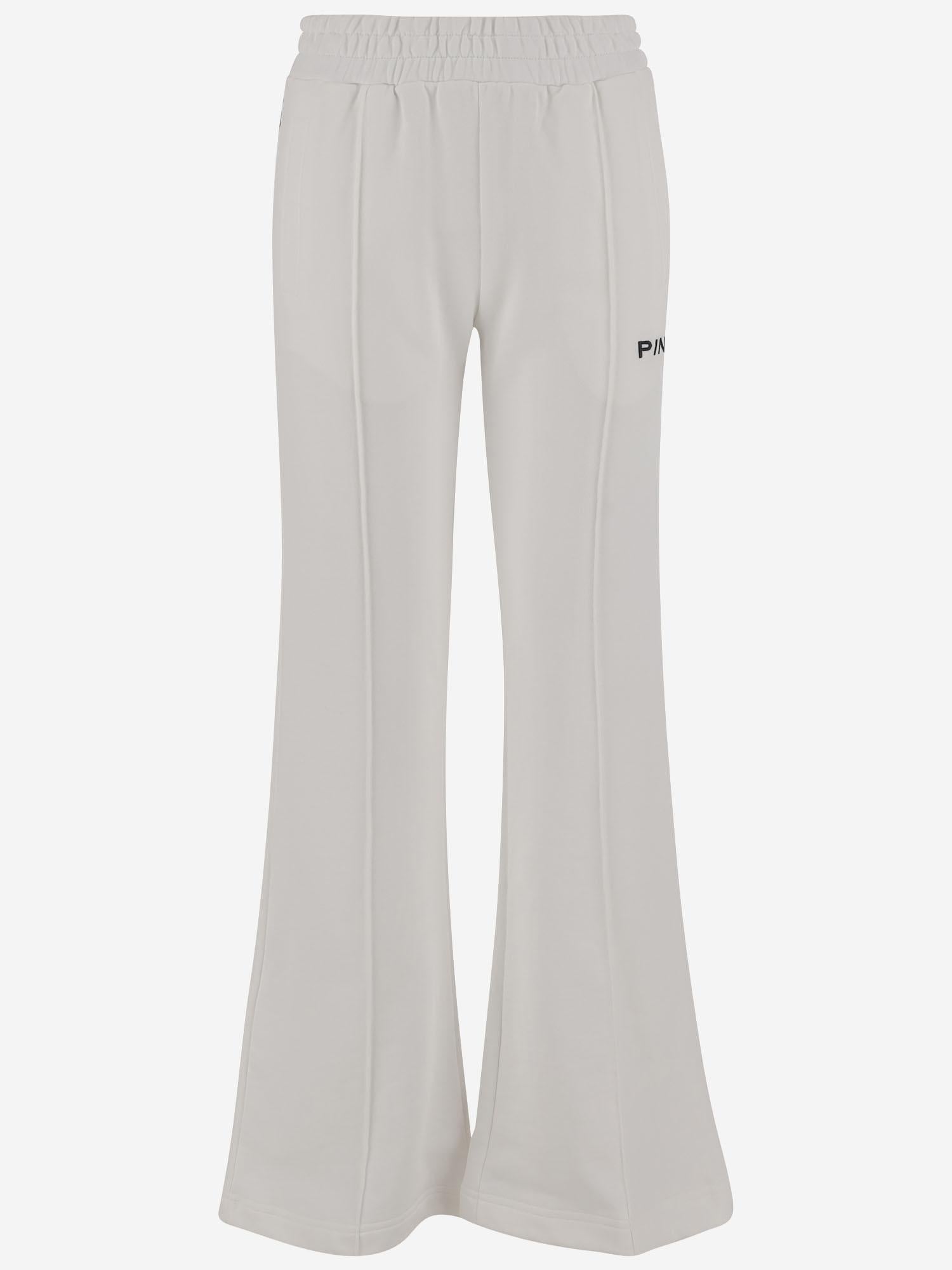 PANTALONI IN COTONE CON LOGO