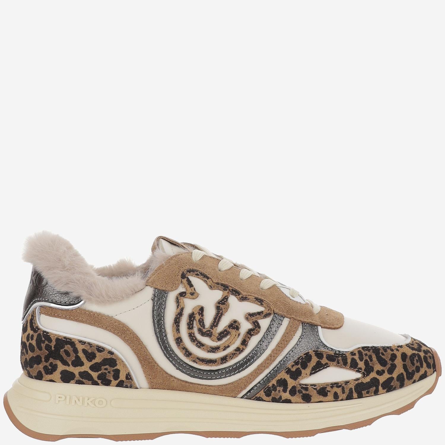 SNEAKERS ZOE 01 IN PELLE CON MOTIVO ANIMALIER