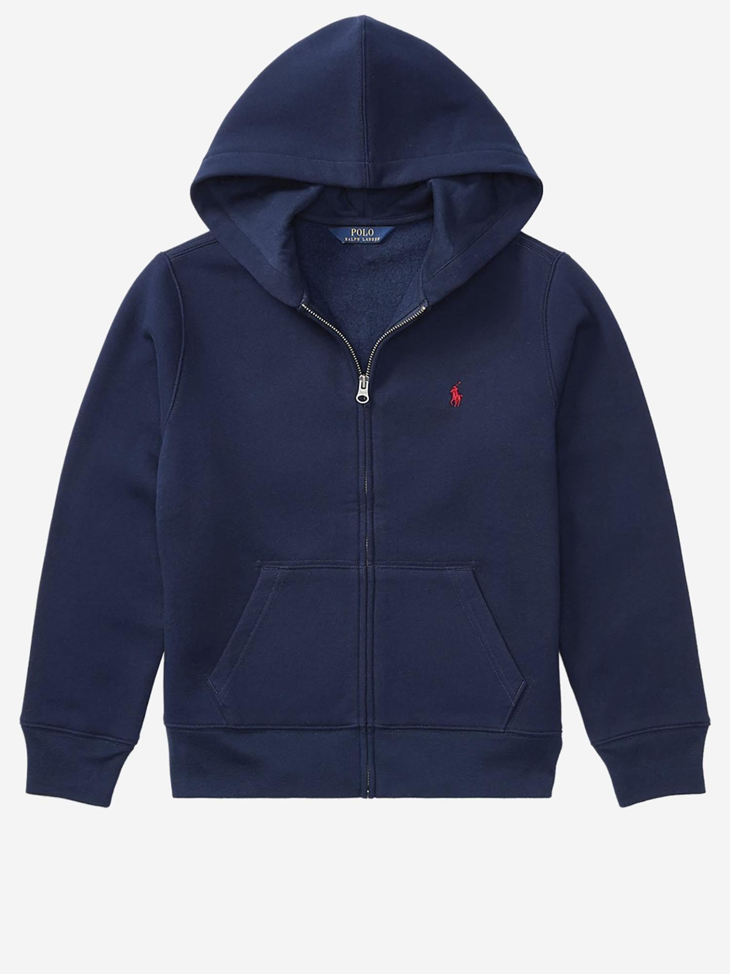 FELPA IN MISTO COTONE CON CAPPUCCIO