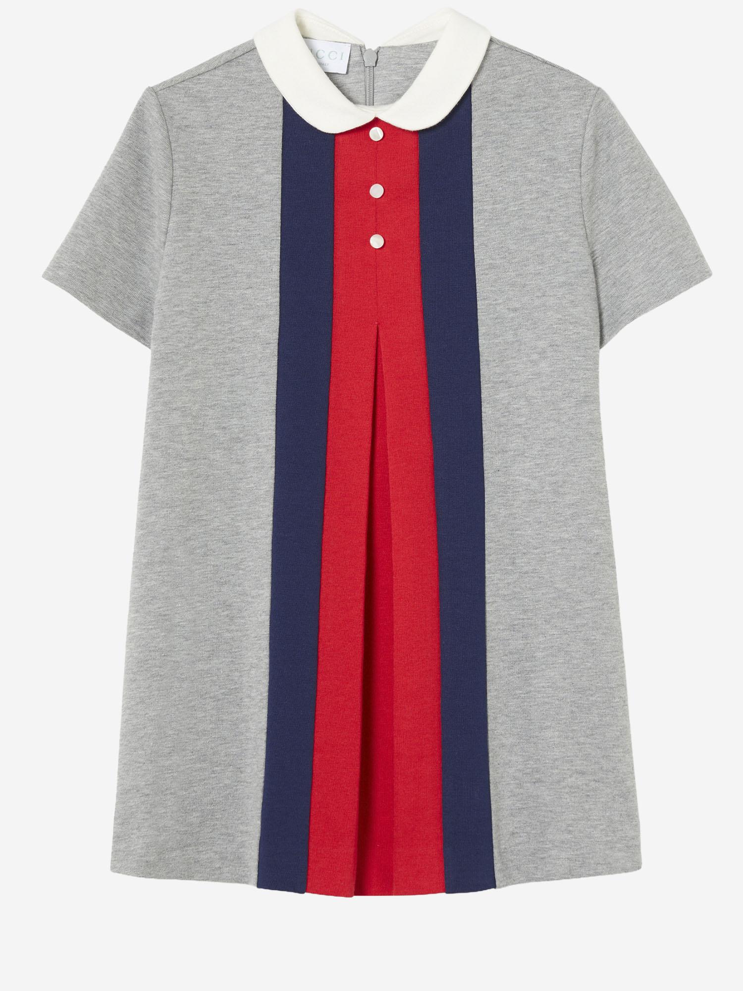 Abito in cotone con Web