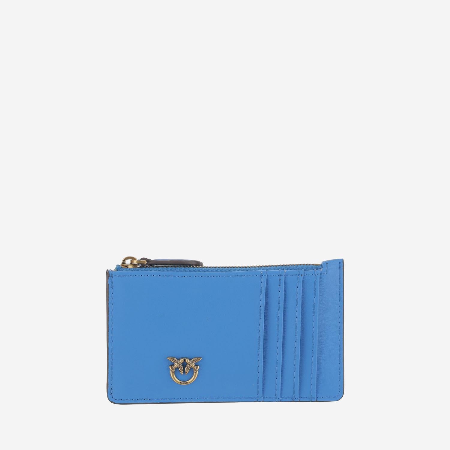 PORTA CARTE LOVE BIRDS IN PELLE