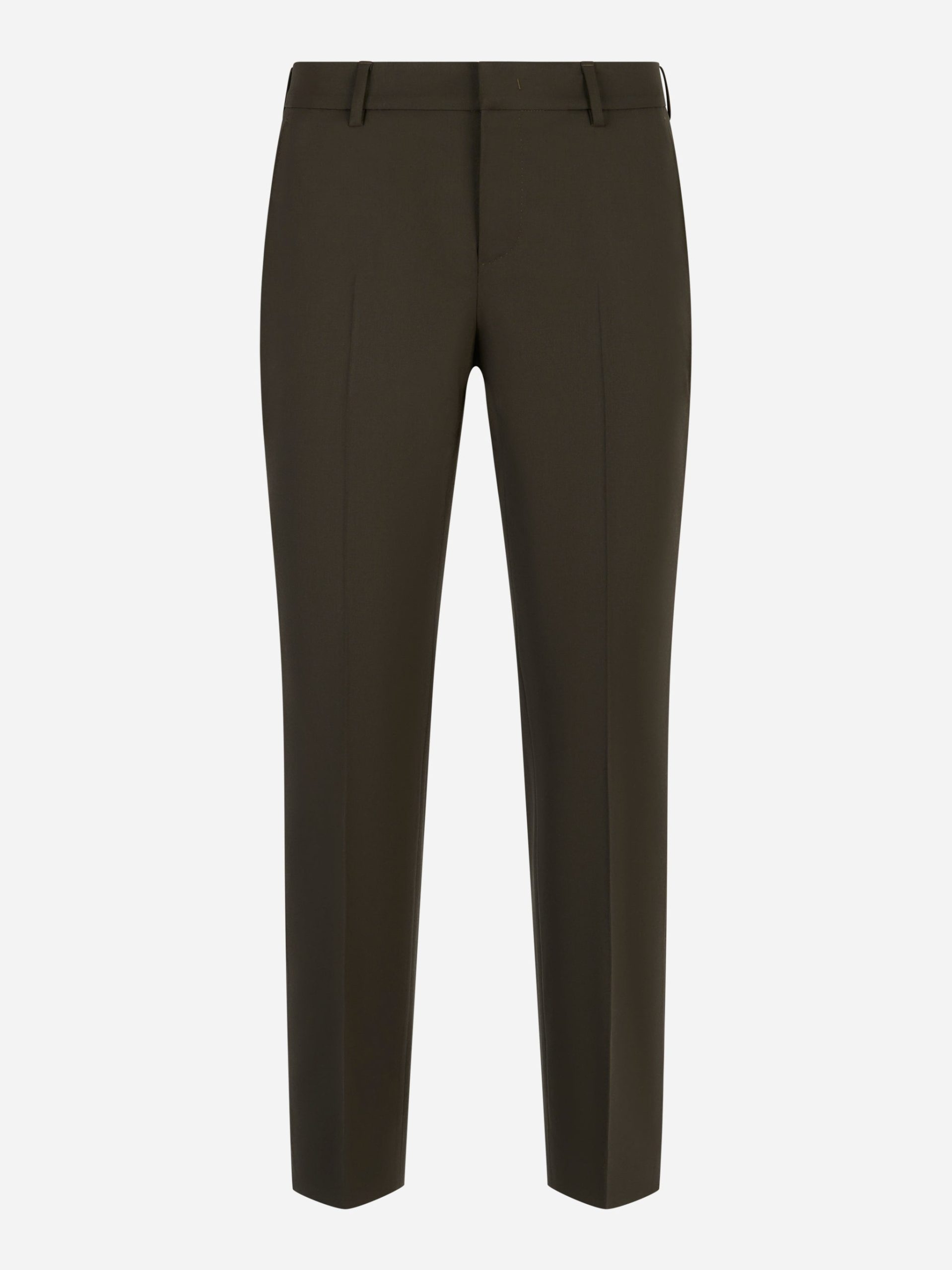 Pantaloni Bi-Stretch Wool Batavia New York Verde