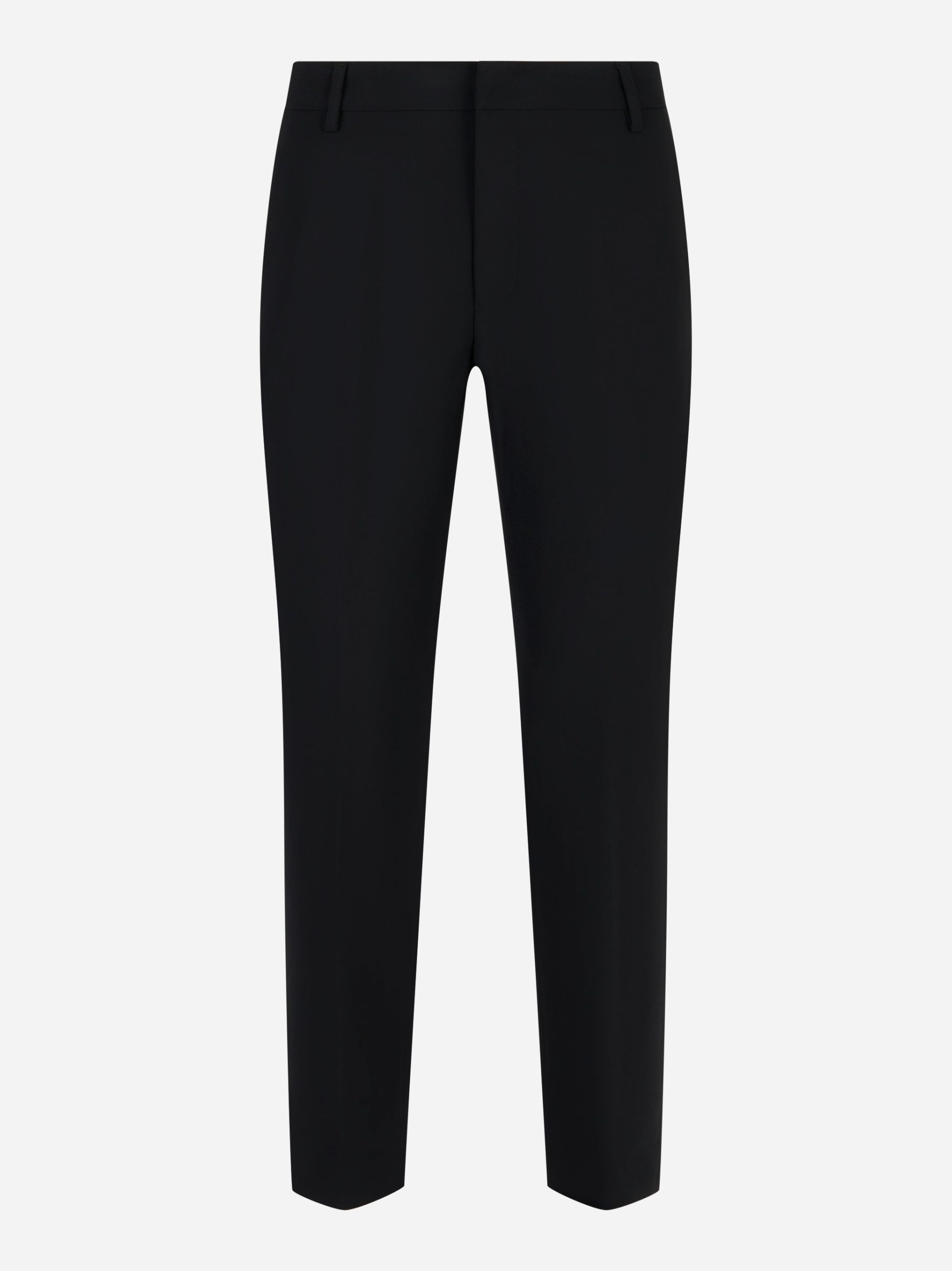 Pantalone Nima loose in tela di lana Nero