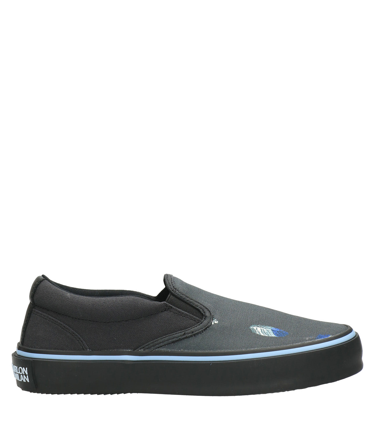 Slip On Feathers Vulcanized Nero e Multicolor