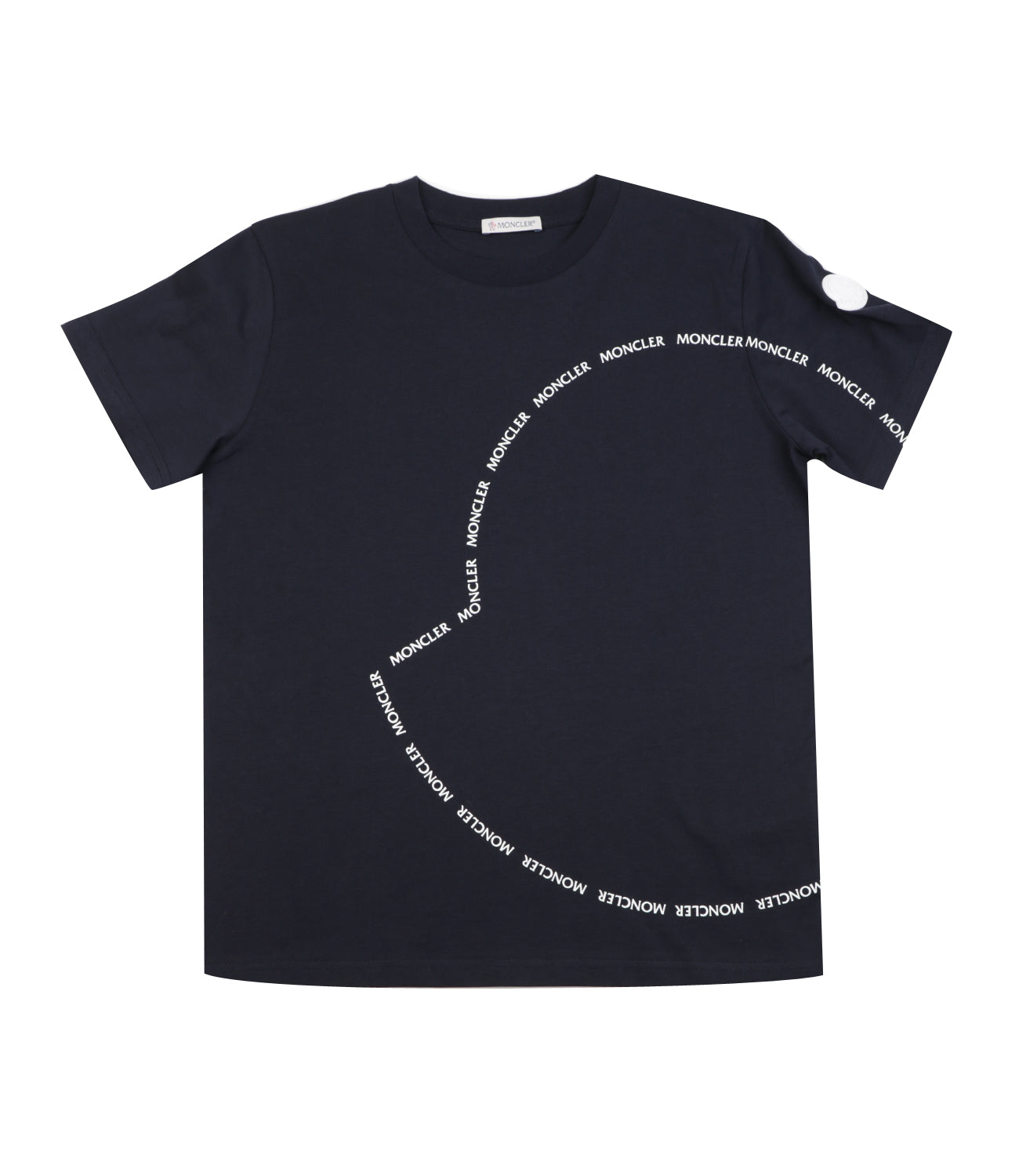 Moncler Junior | T-Shirt Blu Navy